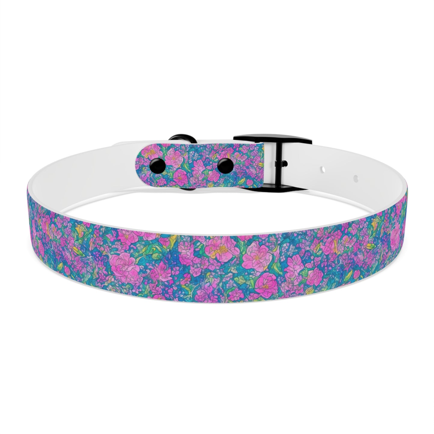 Rainbow Reflections Dog Collar