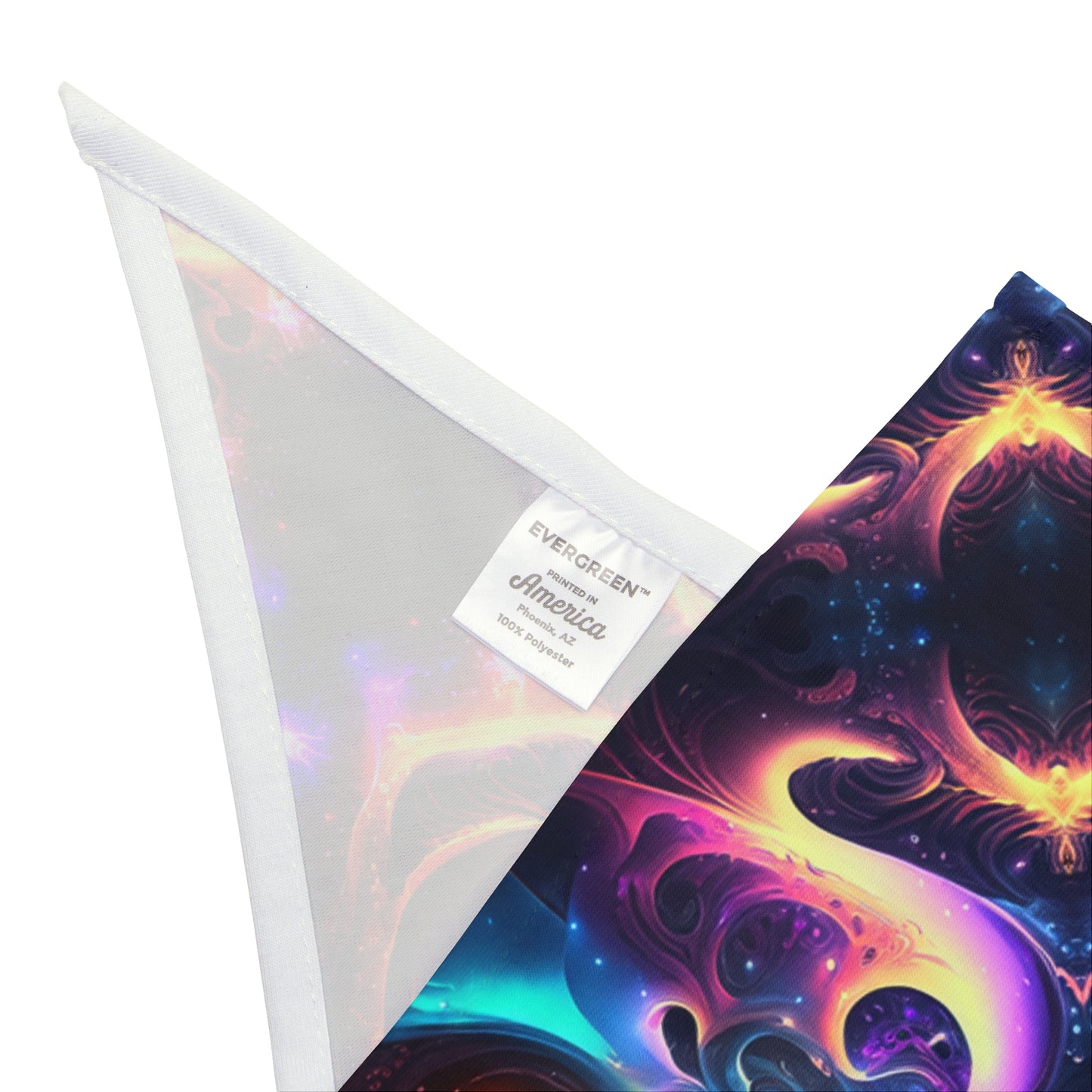 Neon Spiral Pet Bandana