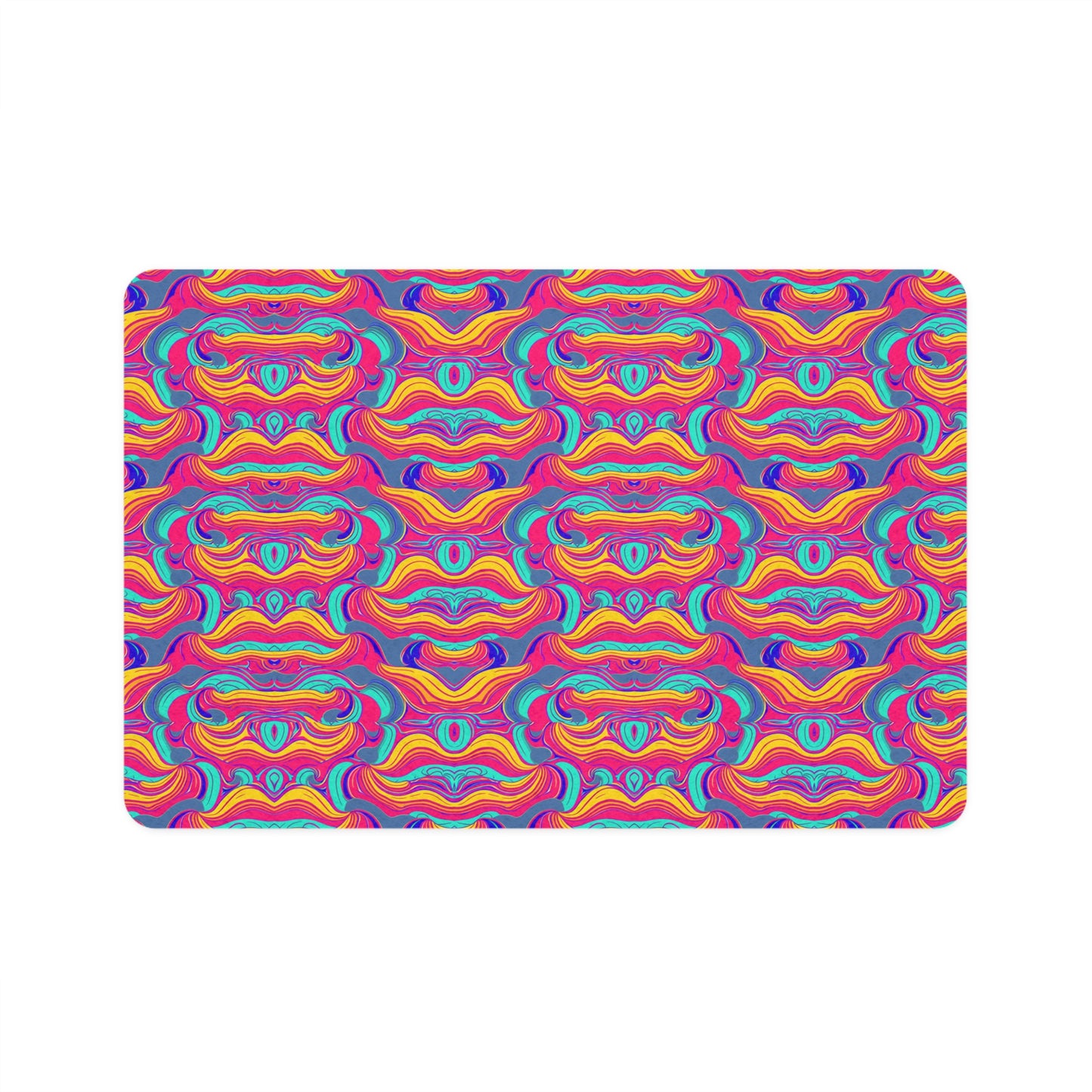 Psychedelic Grove Pet Food Mat (12x18)