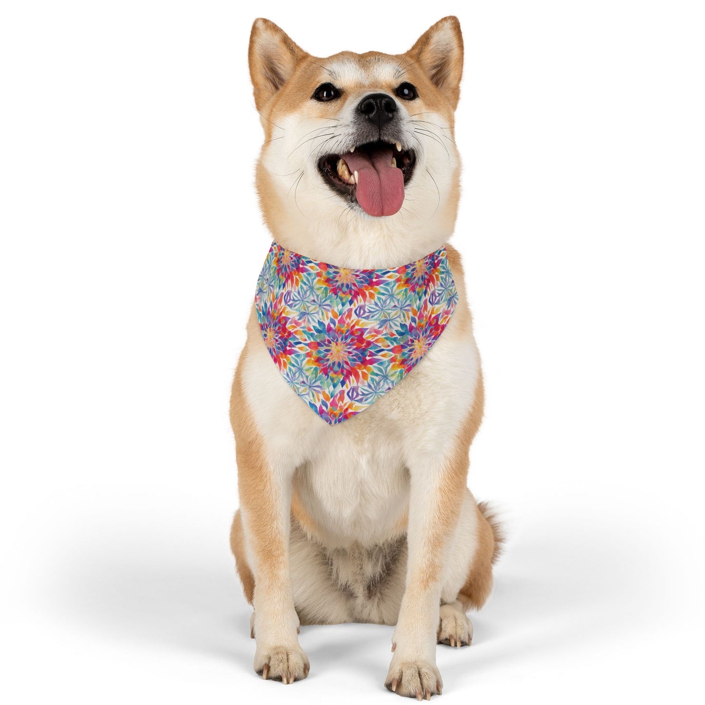 Mandala Mirage Pet Bandana Collar