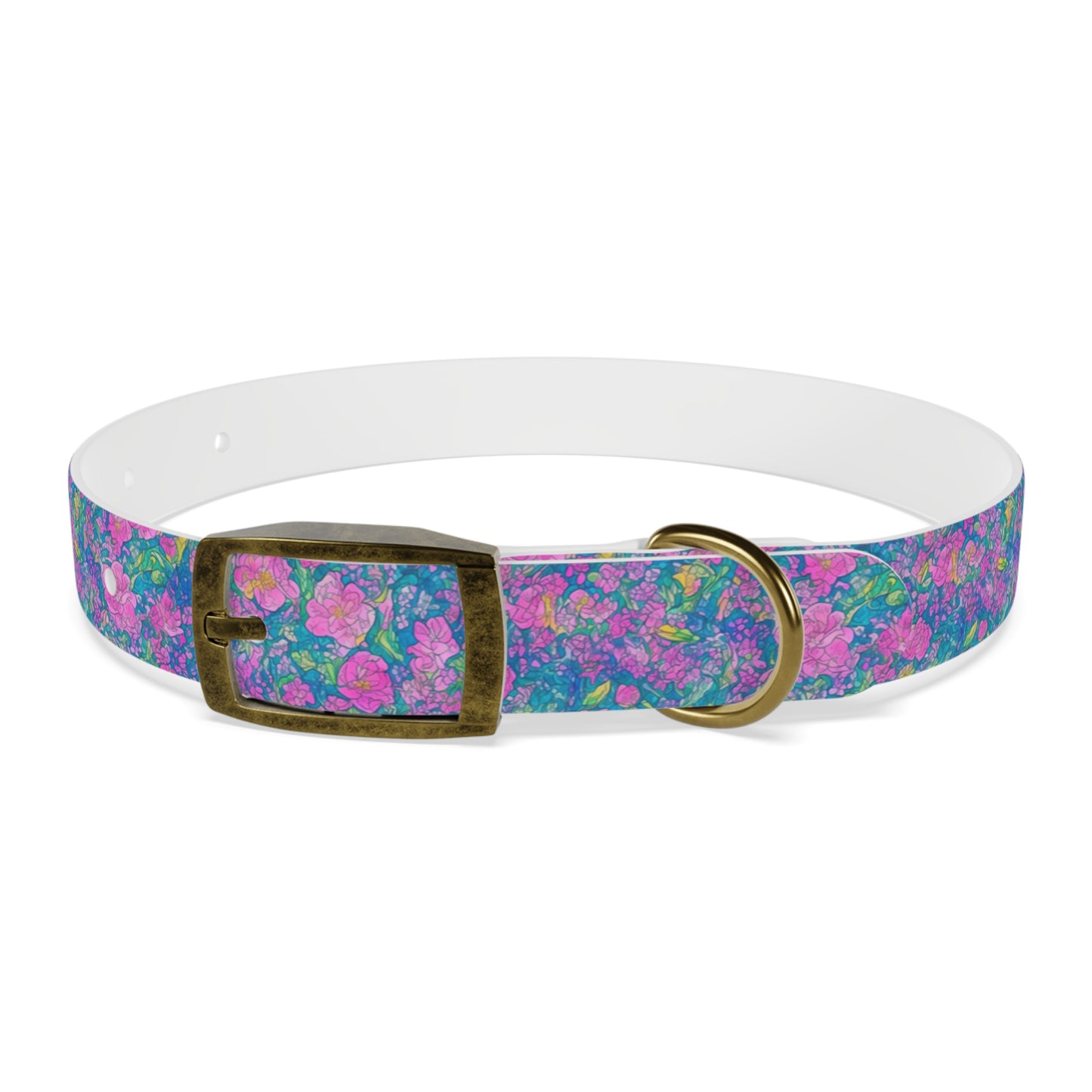 Rainbow Reflections Dog Collar