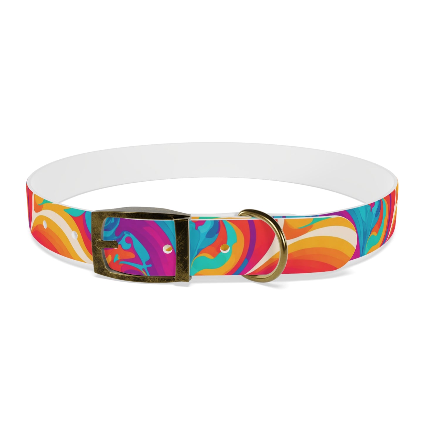 Rainbow Ripple Dog Collar