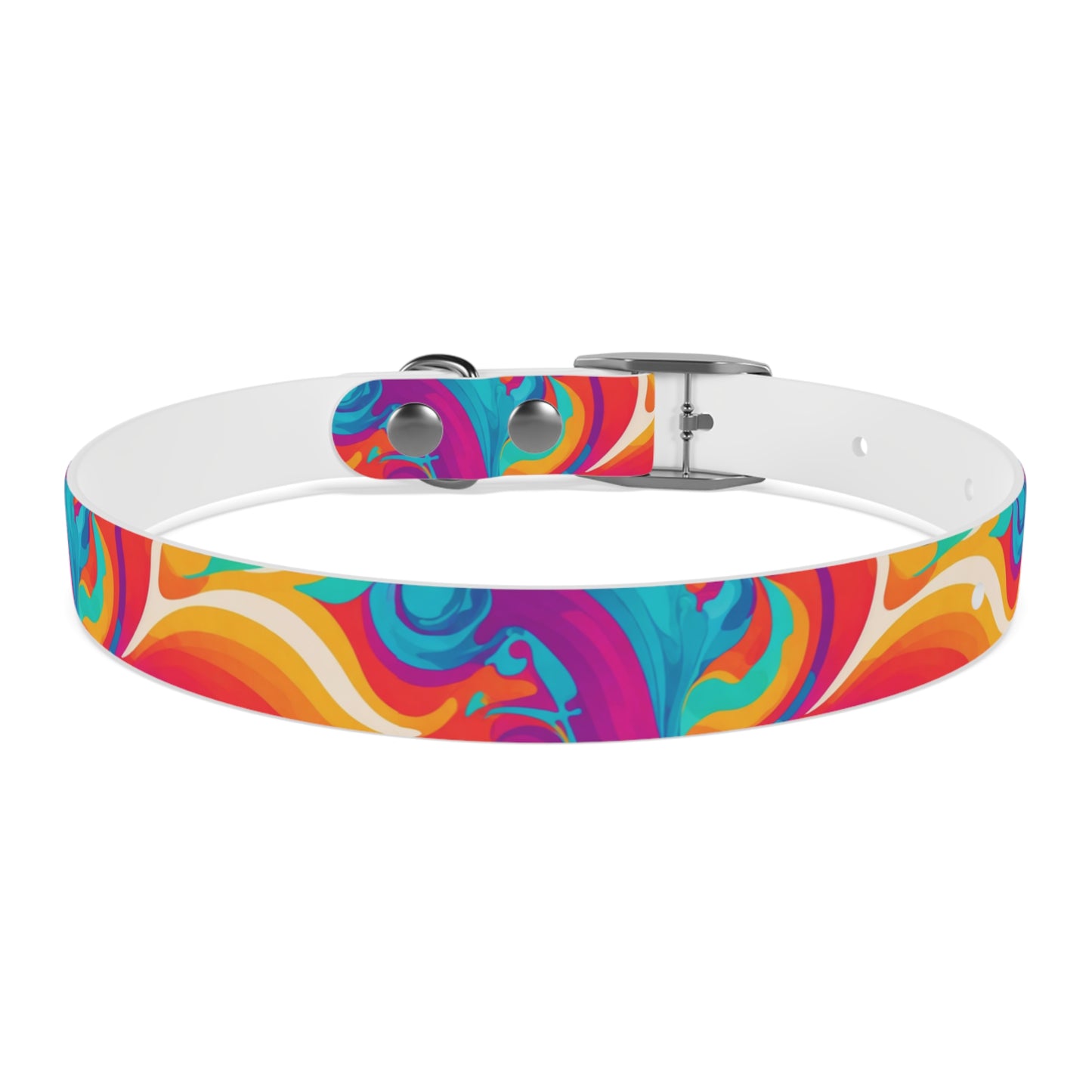 Rainbow Ripple Dog Collar