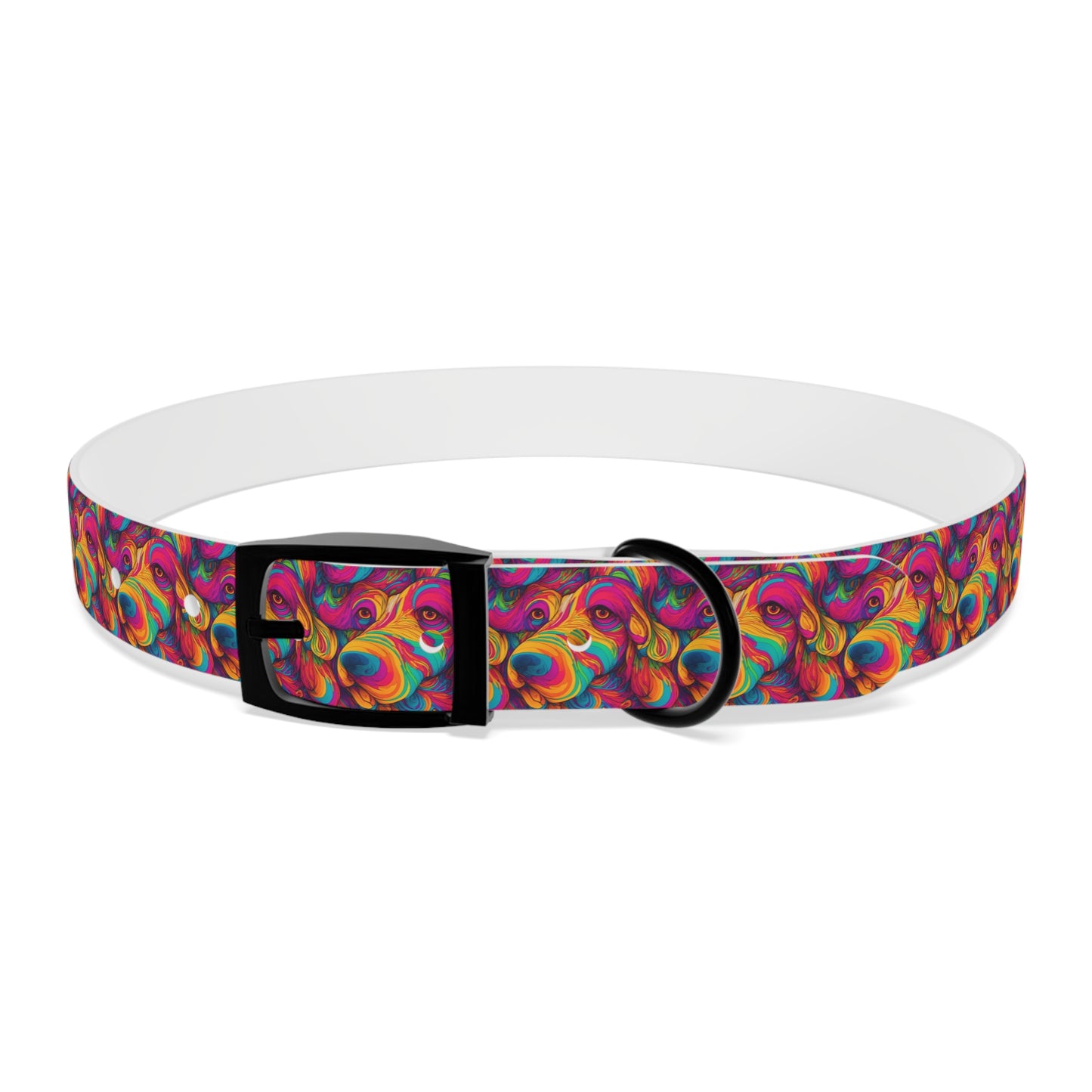 Abstract Woof Dog Collar