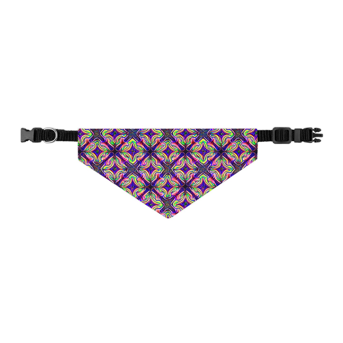 Glow Geo Pet Bandana Collar