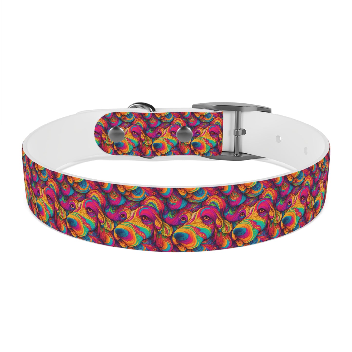 Abstract Woof Dog Collar