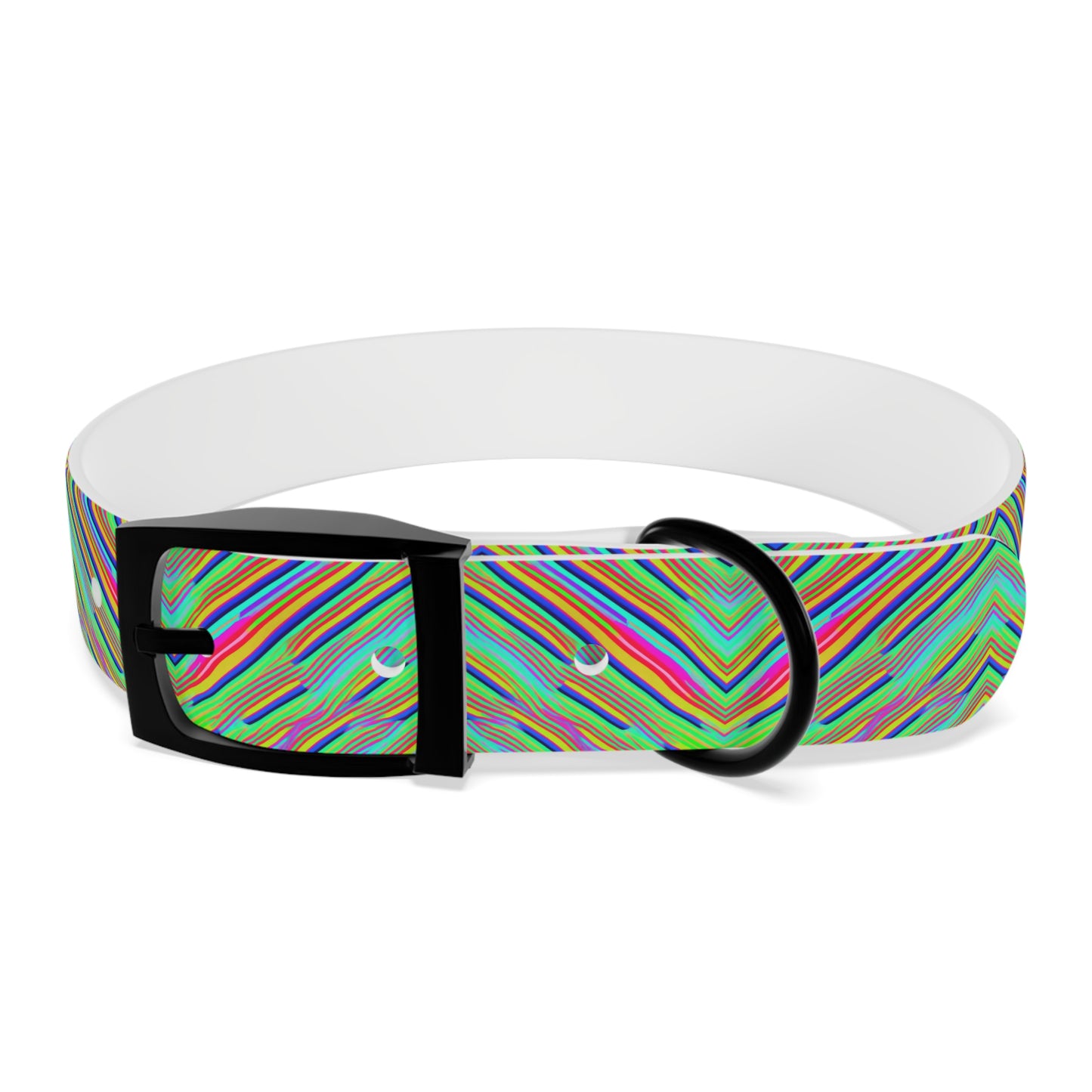 Neon Edges Dog Collar