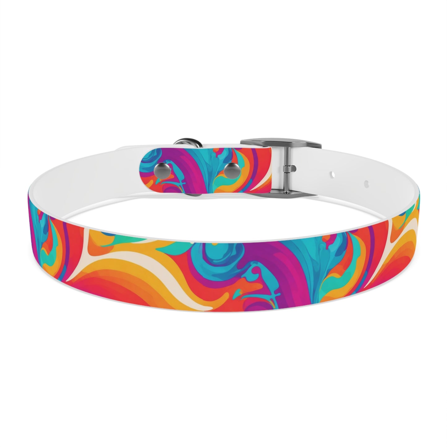 Rainbow Ripple Dog Collar