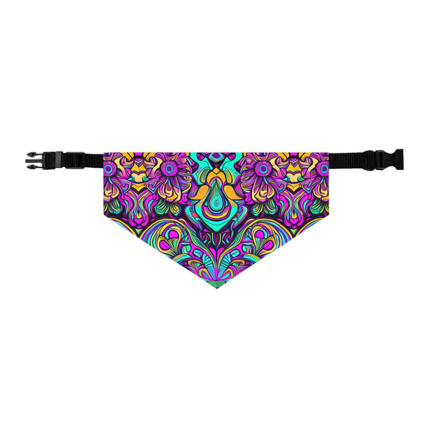 Psychedelic Chaos Pet Bandana Collar