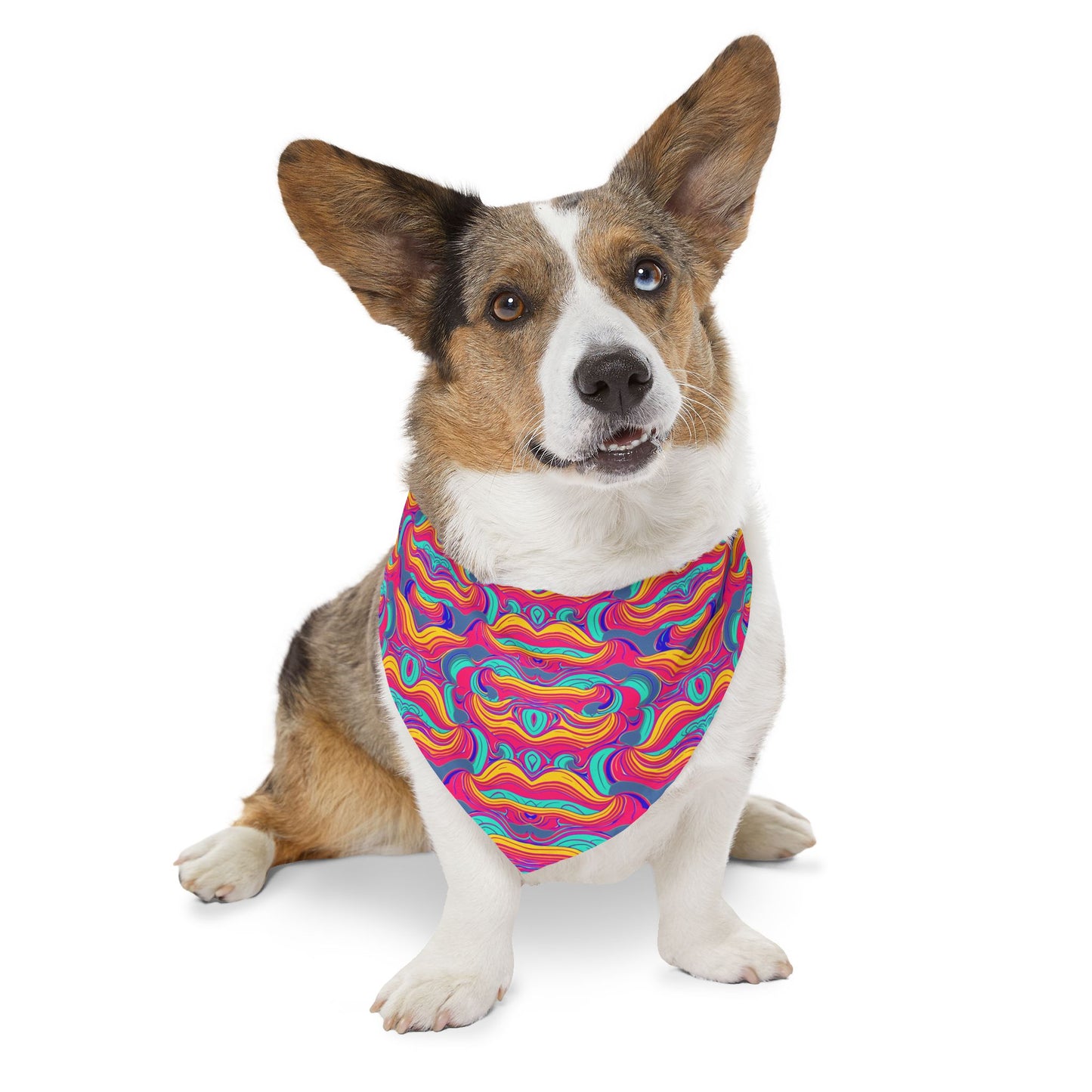 Psychedelic Grove Pet Bandana Collar