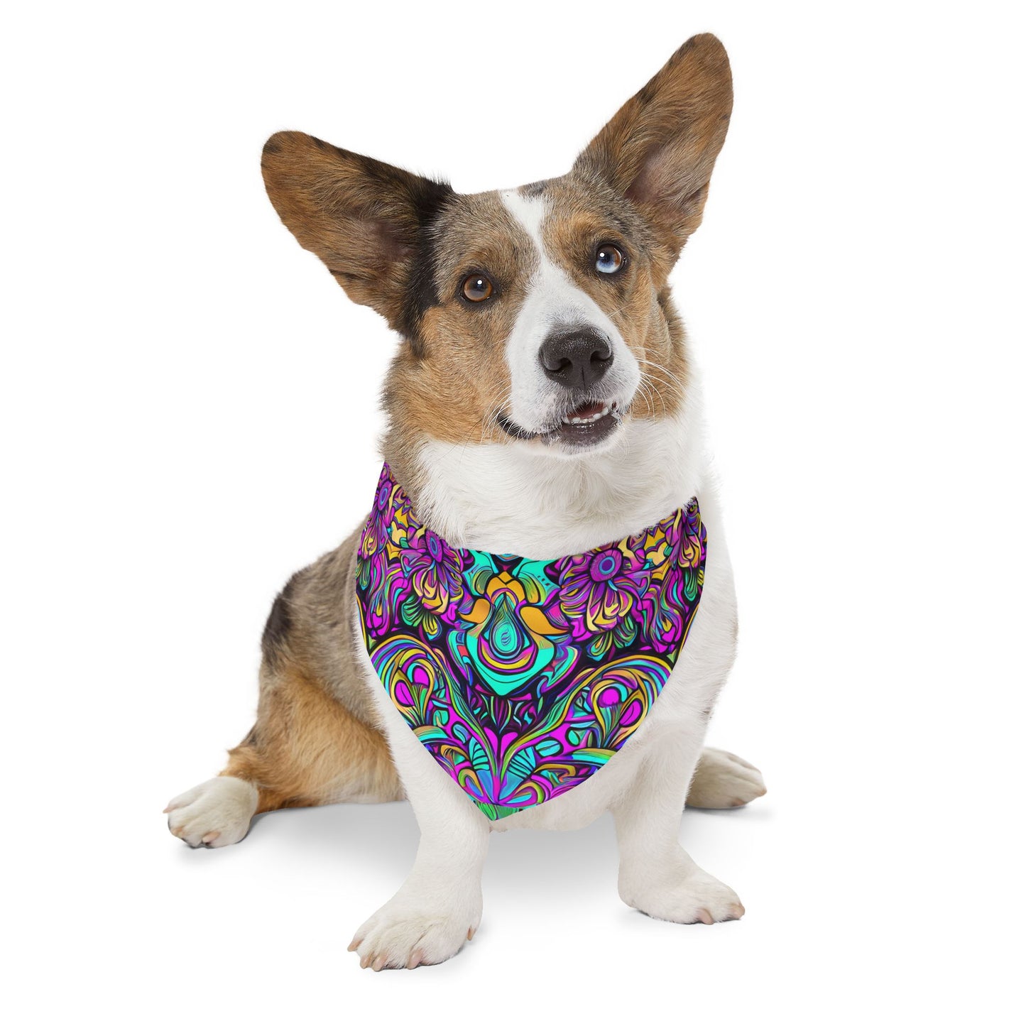 Psychedelic Chaos Pet Bandana Collar