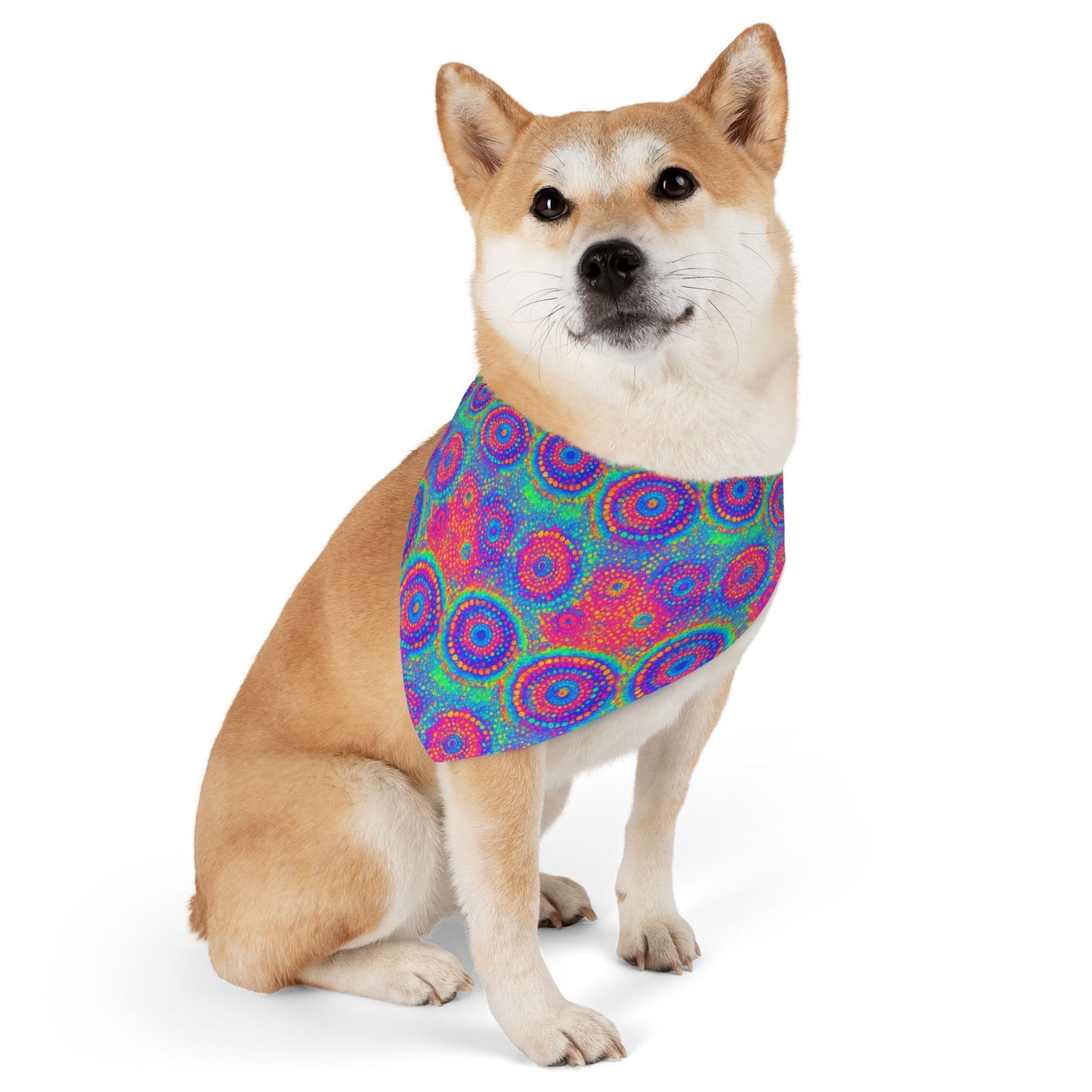 Poly Glow Pet Bandana Collar