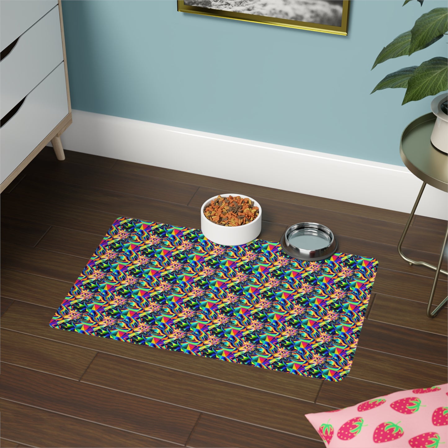 Astronomical Aura Pet Food Mat (12x18)