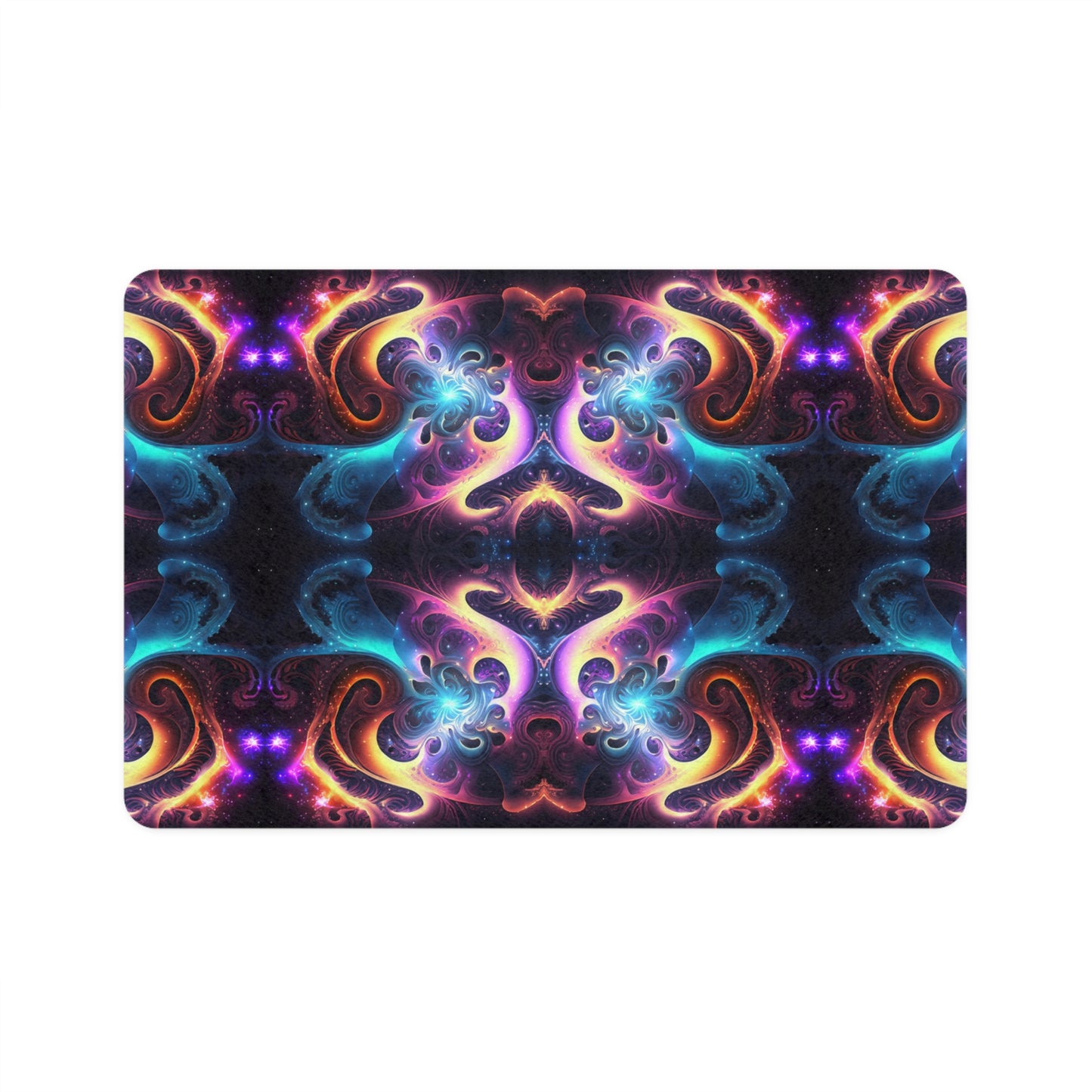 Neon Spiral Pet Food Mat (12x18)