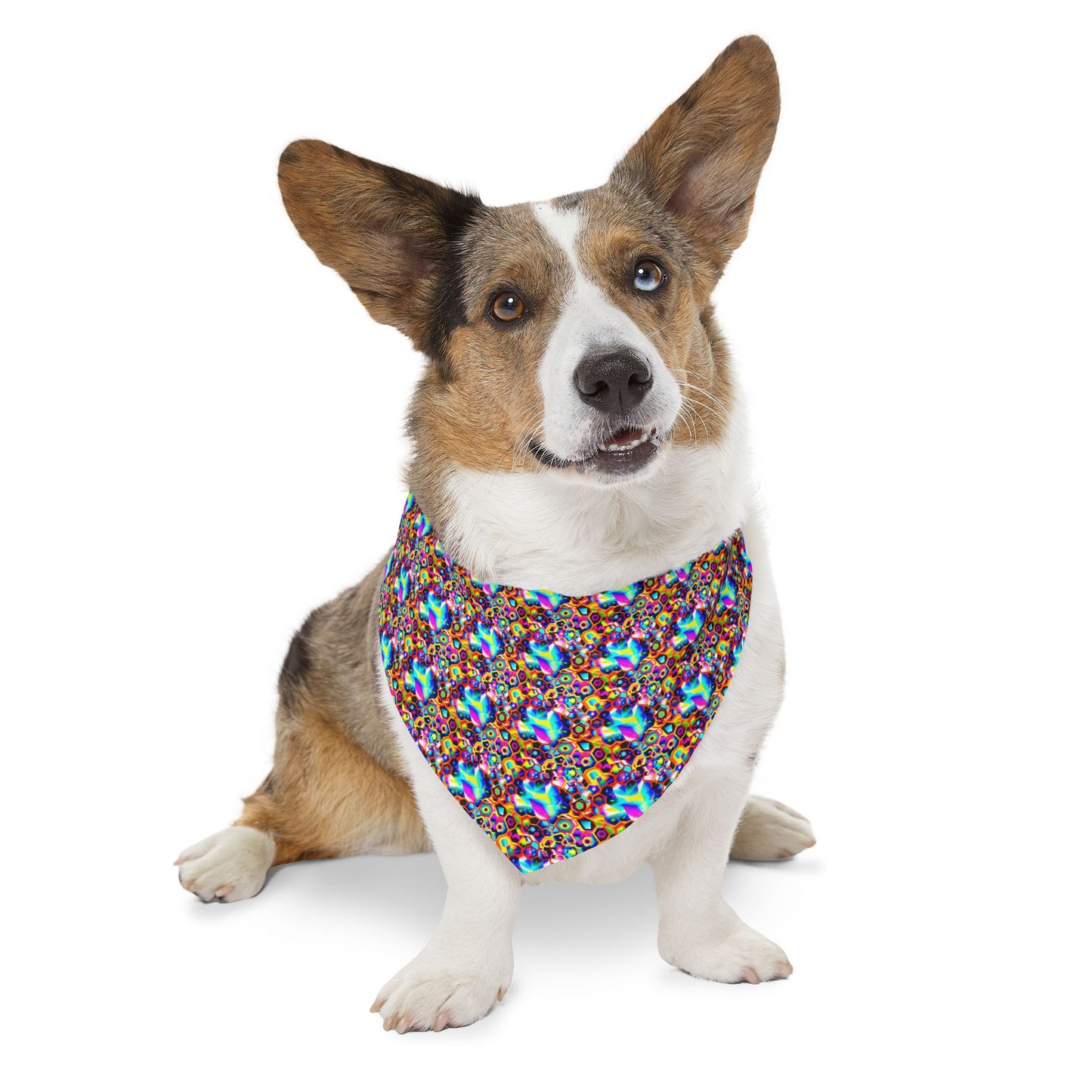 Cosmic Cascade Pet Bandana Collar