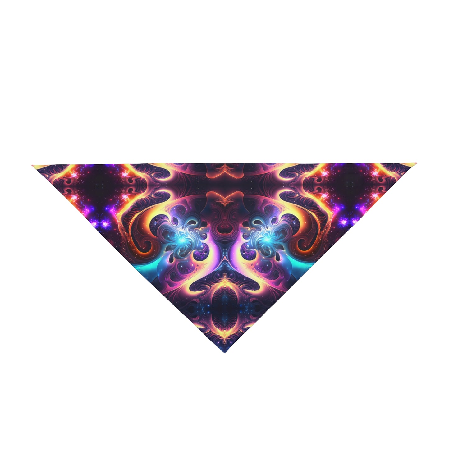 Neon Spiral Pet Bandana