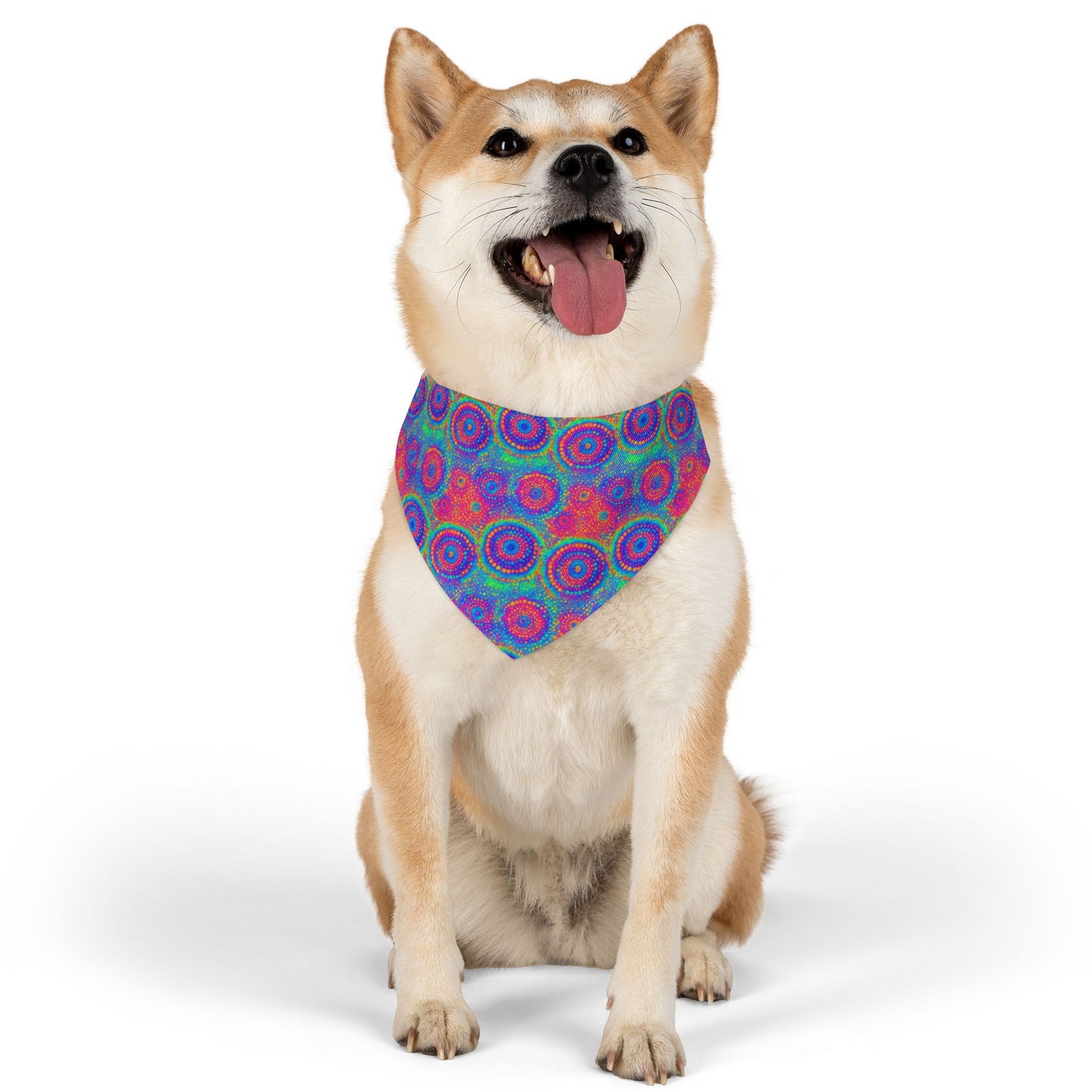 Poly Glow Pet Bandana Collar