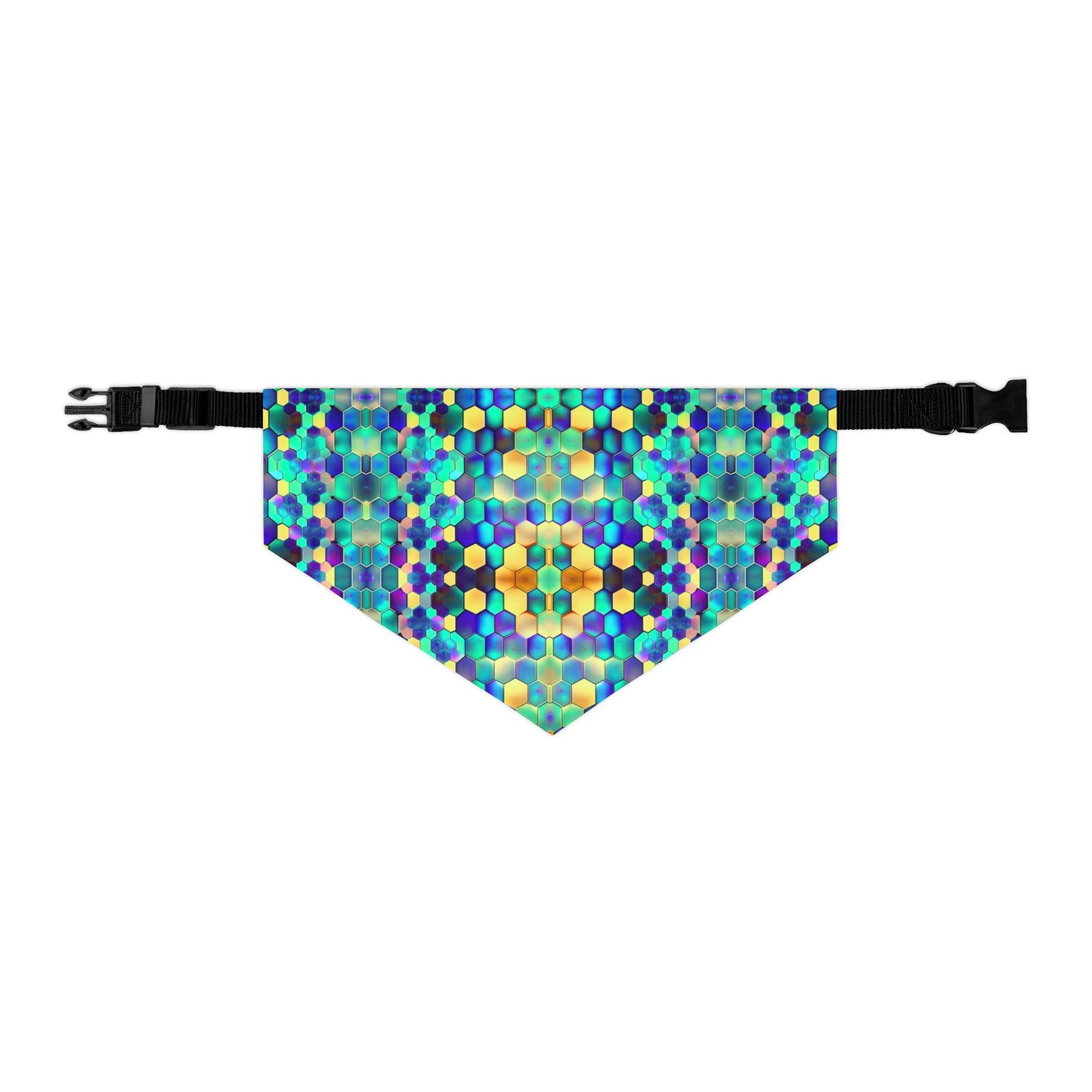 Vibrant Comb Pet Bandana Collar