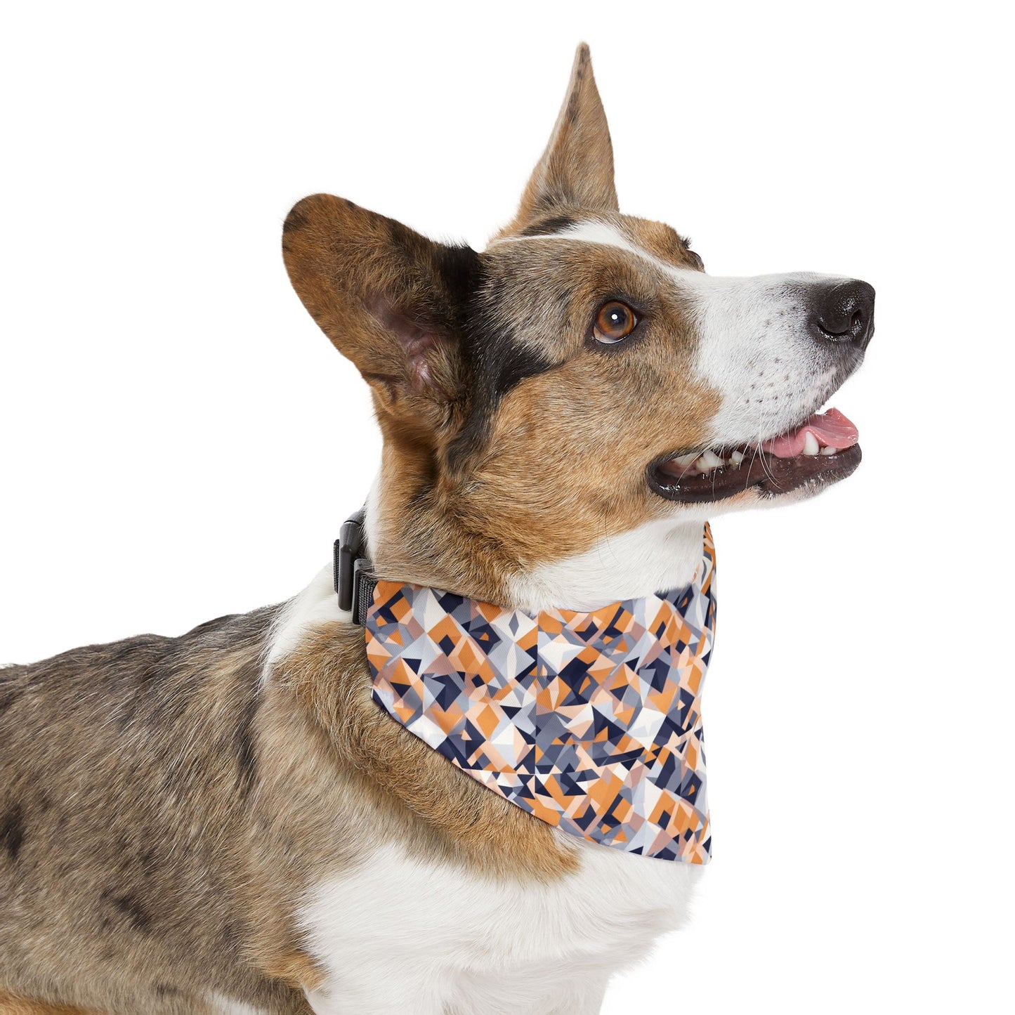 Geometric Groove Pet Bandana Collar