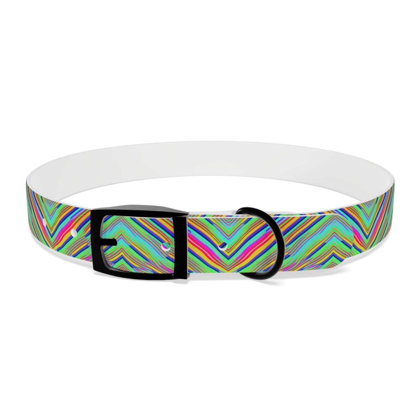 Neon Edges Dog Collar