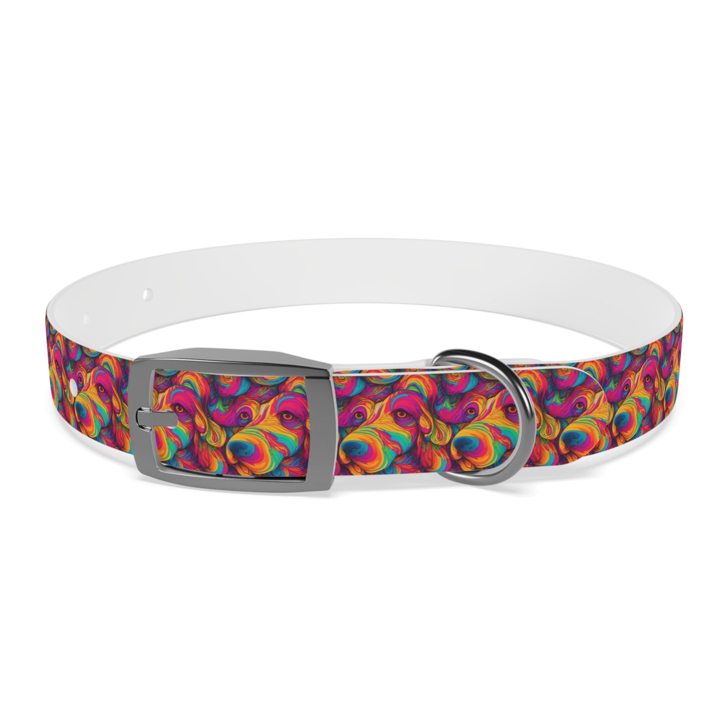 Abstract Woof Dog Collar