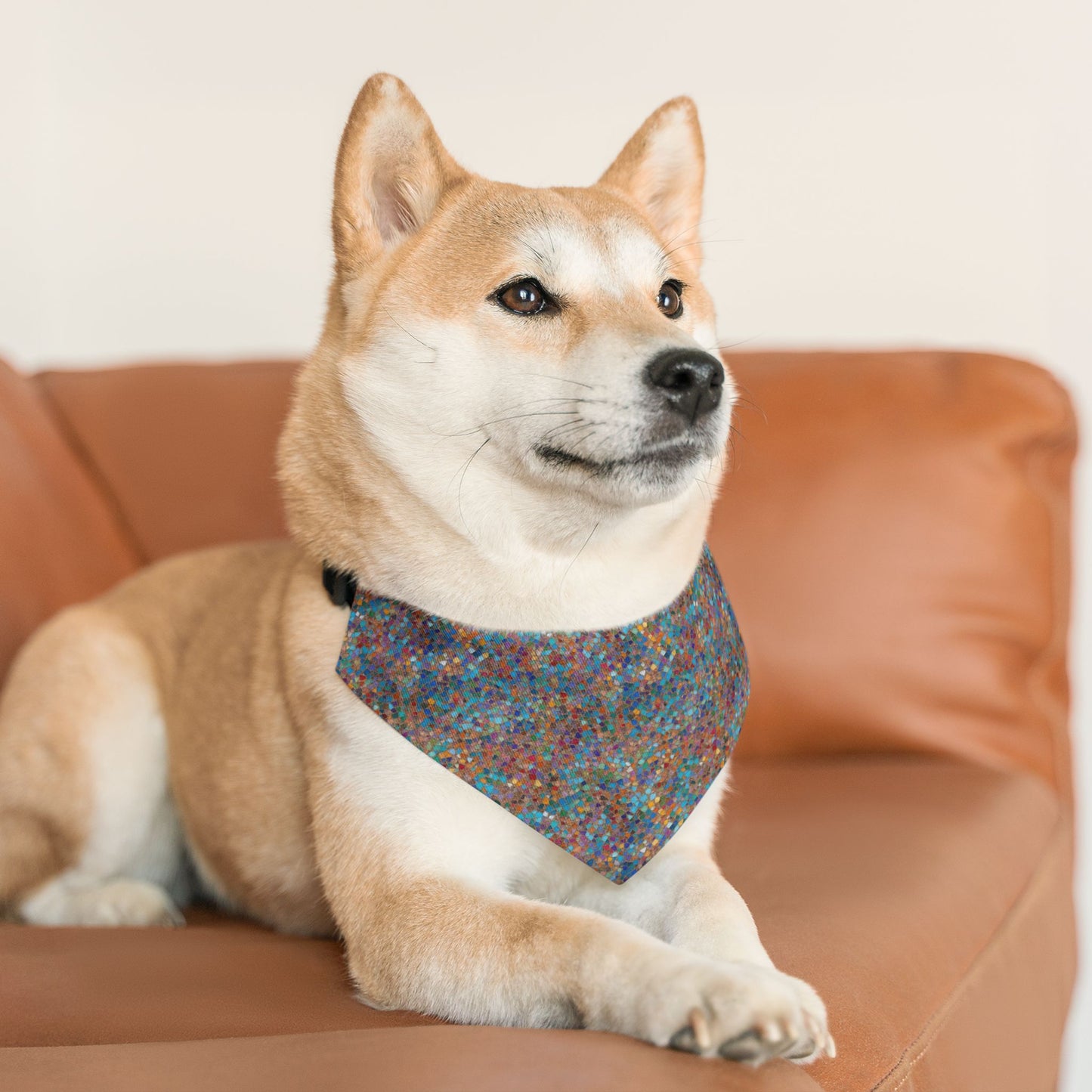 Fractal Flow Pet Bandana Collar