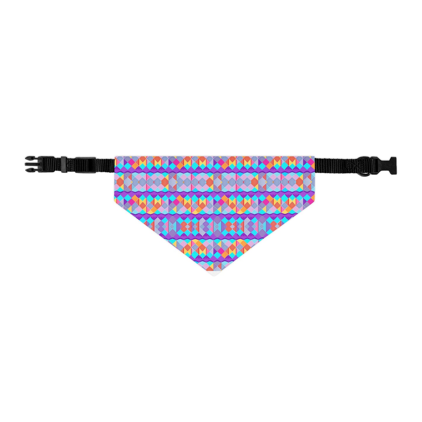 Prismatic Patterns Pet Bandana Collar