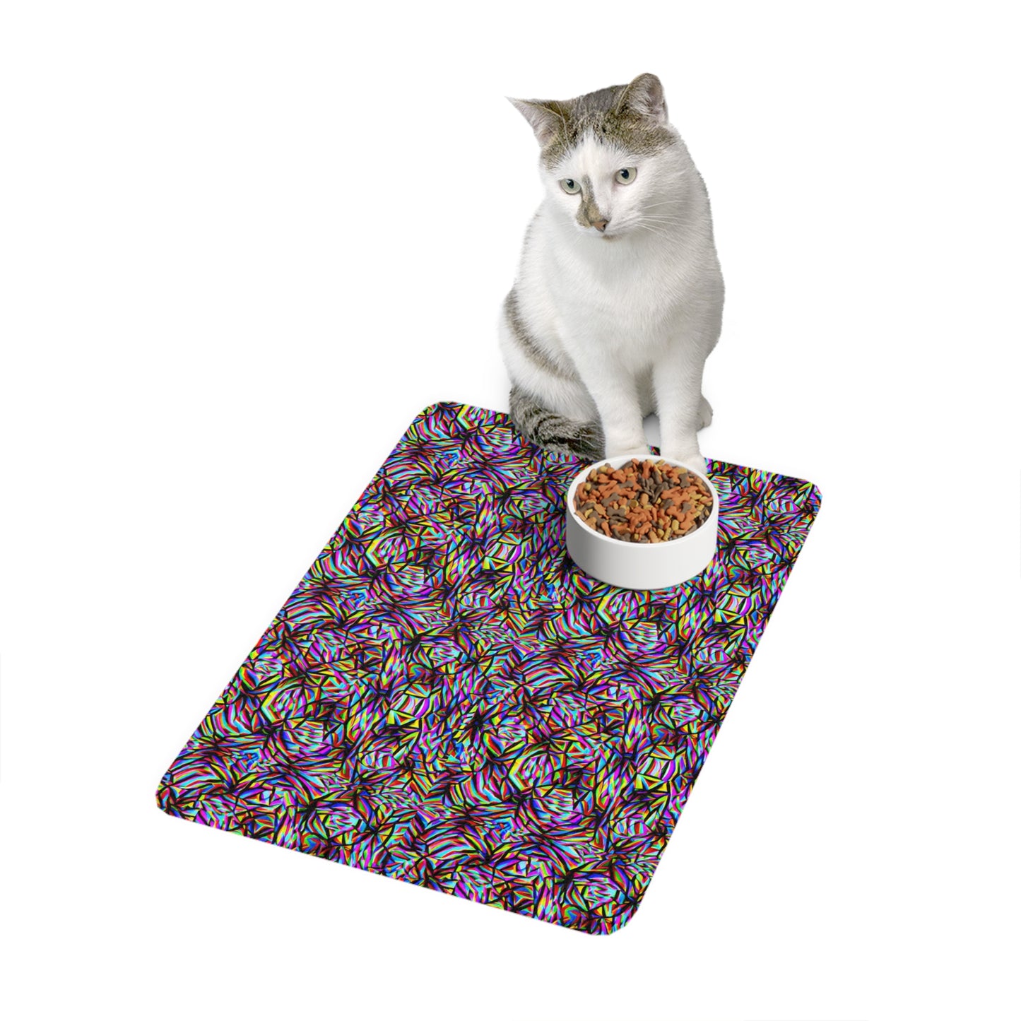 Mind Melt Patterns Pet Food Mat (12x18)