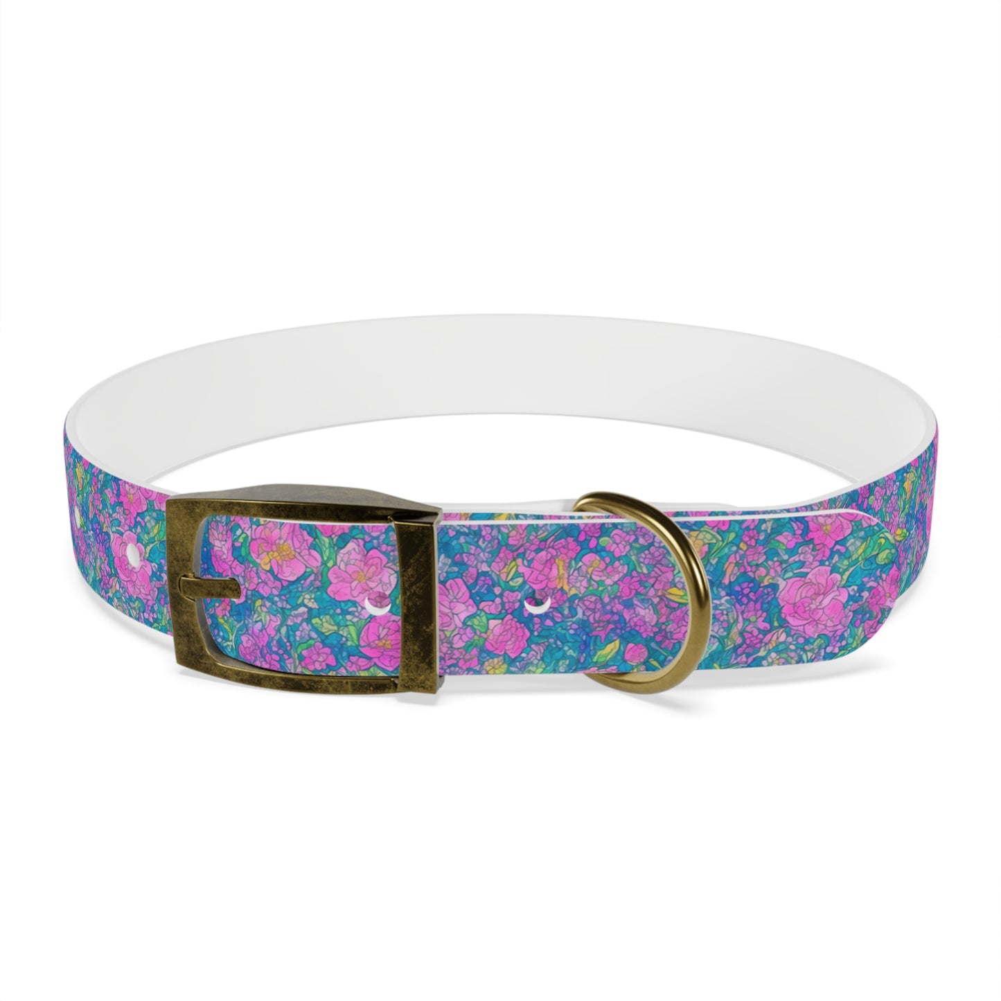 Rainbow Reflections Dog Collar