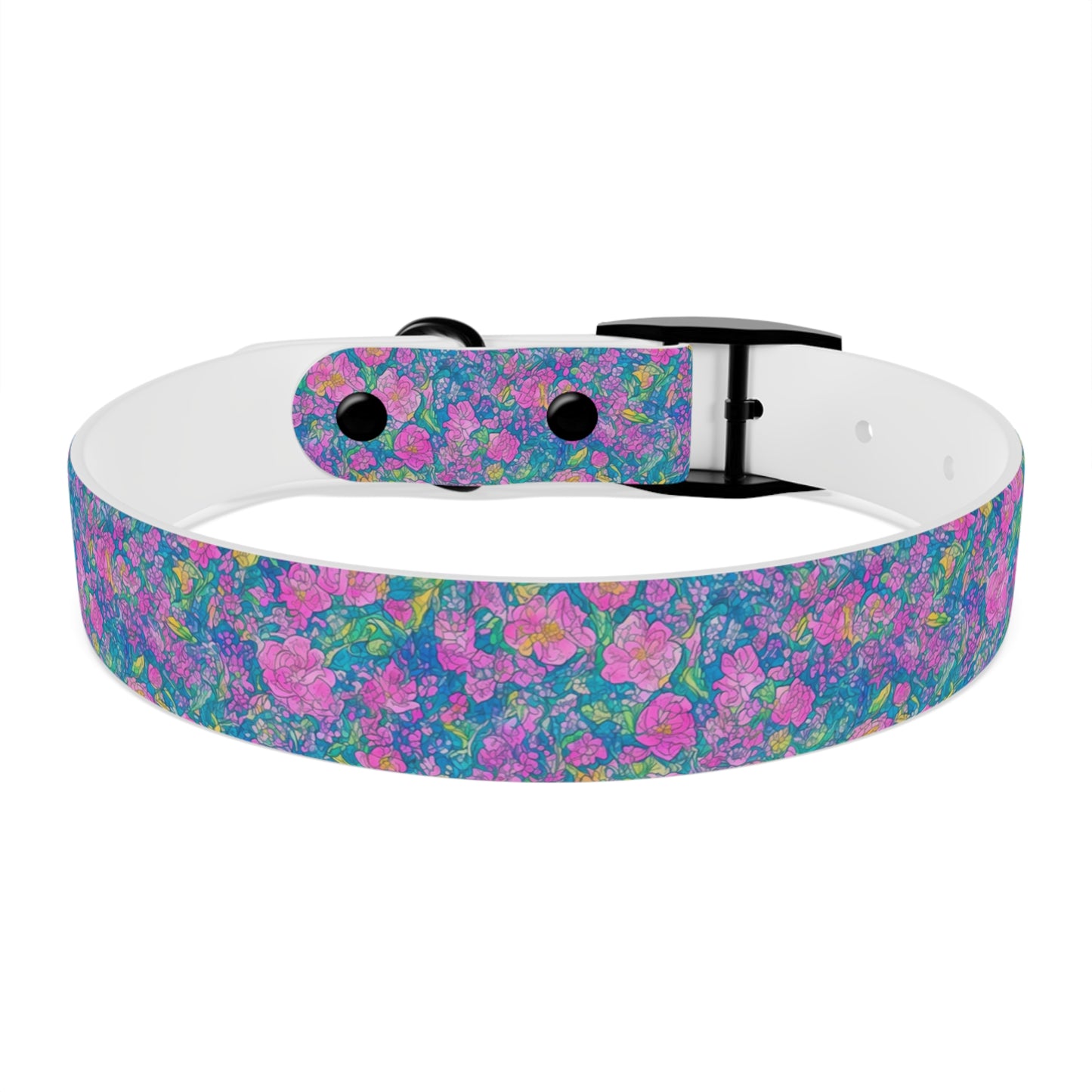 Rainbow Reflections Dog Collar