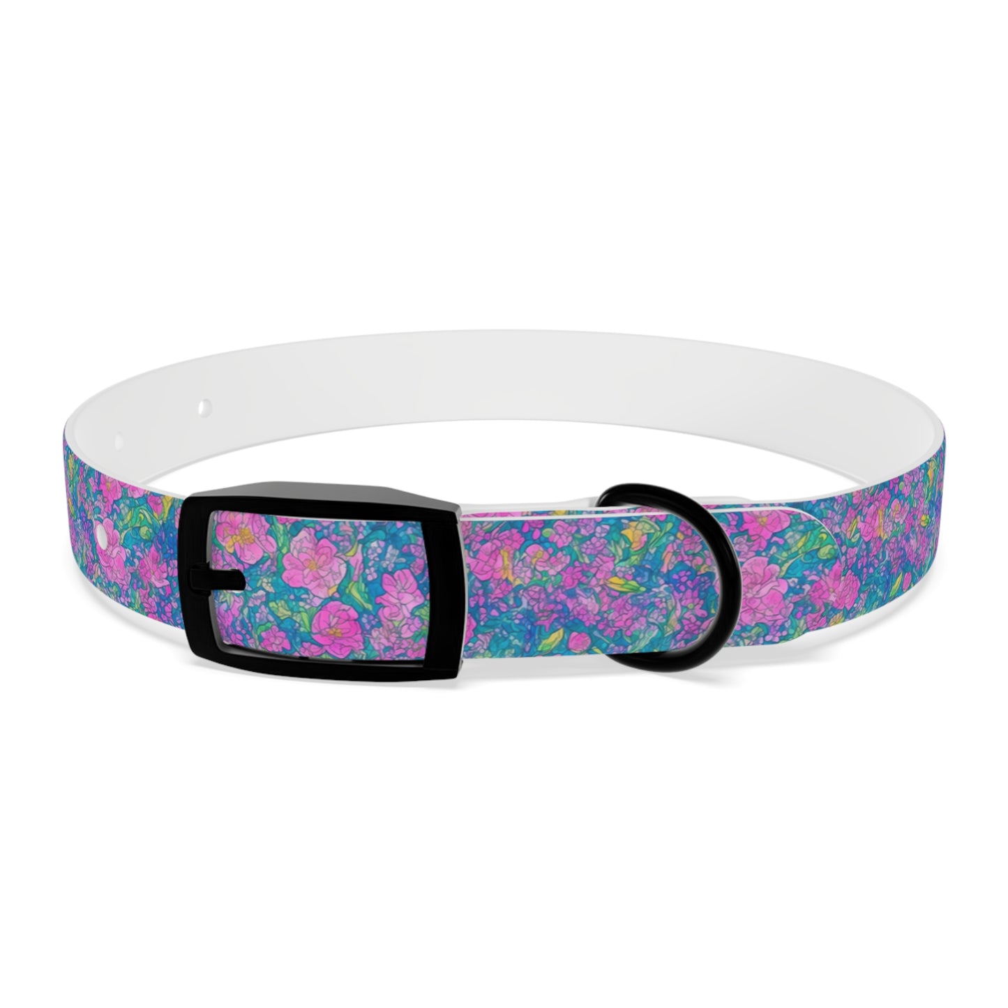 Rainbow Reflections Dog Collar