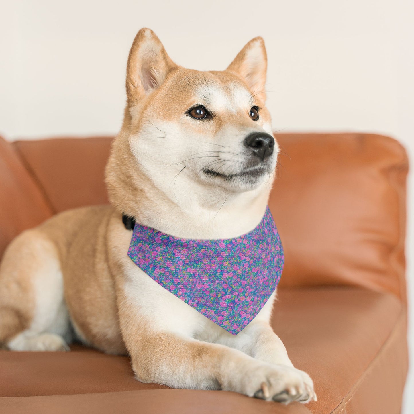 Rainbow Reflections Pet Bandana Collar