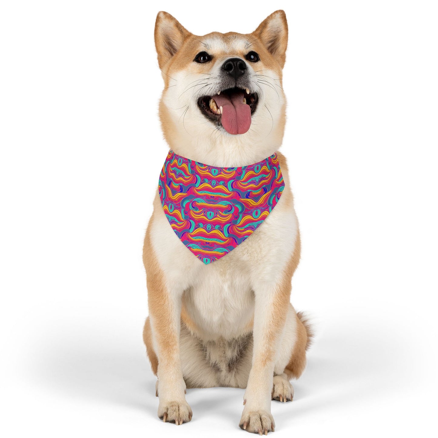 Psychedelic Grove Pet Bandana Collar