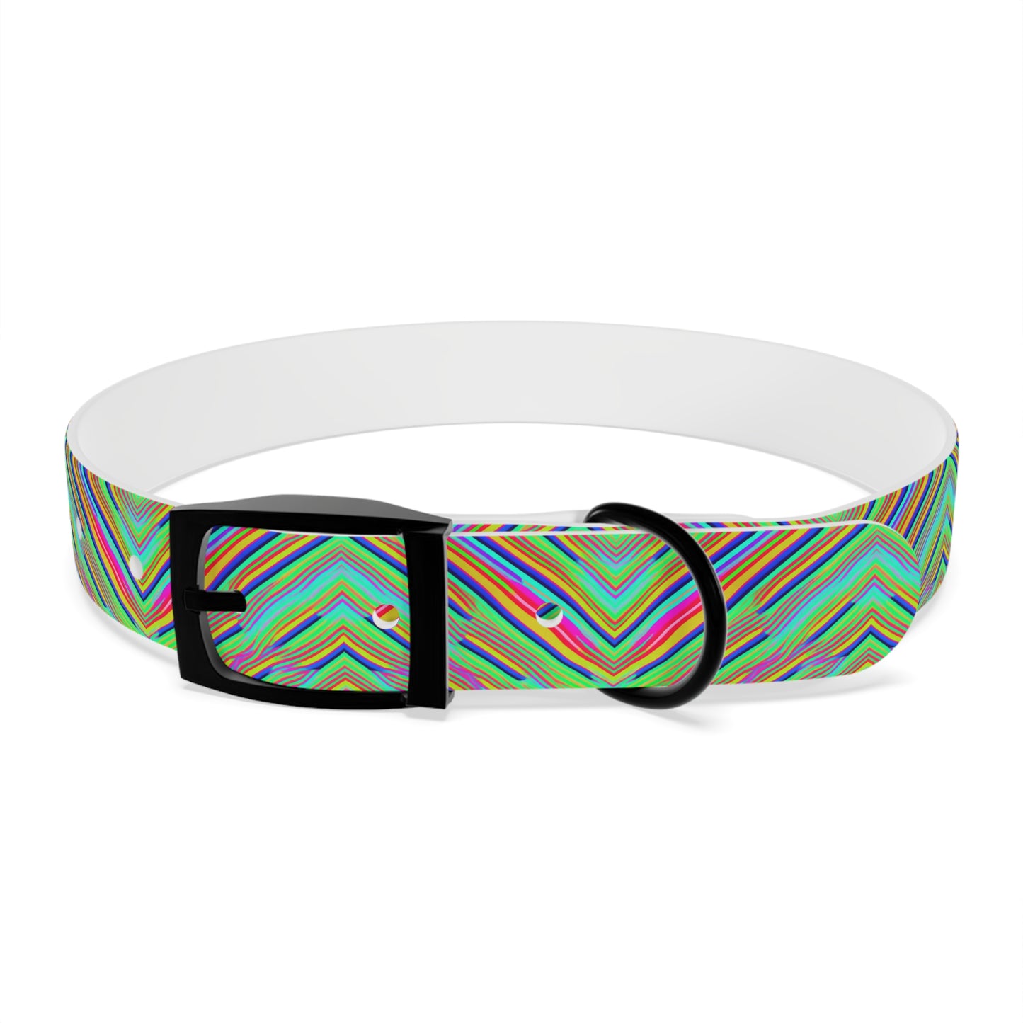 Neon Edges Dog Collar