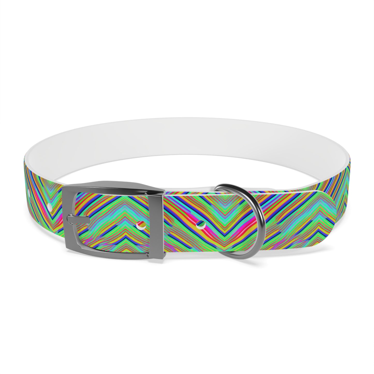 Neon Edges Dog Collar