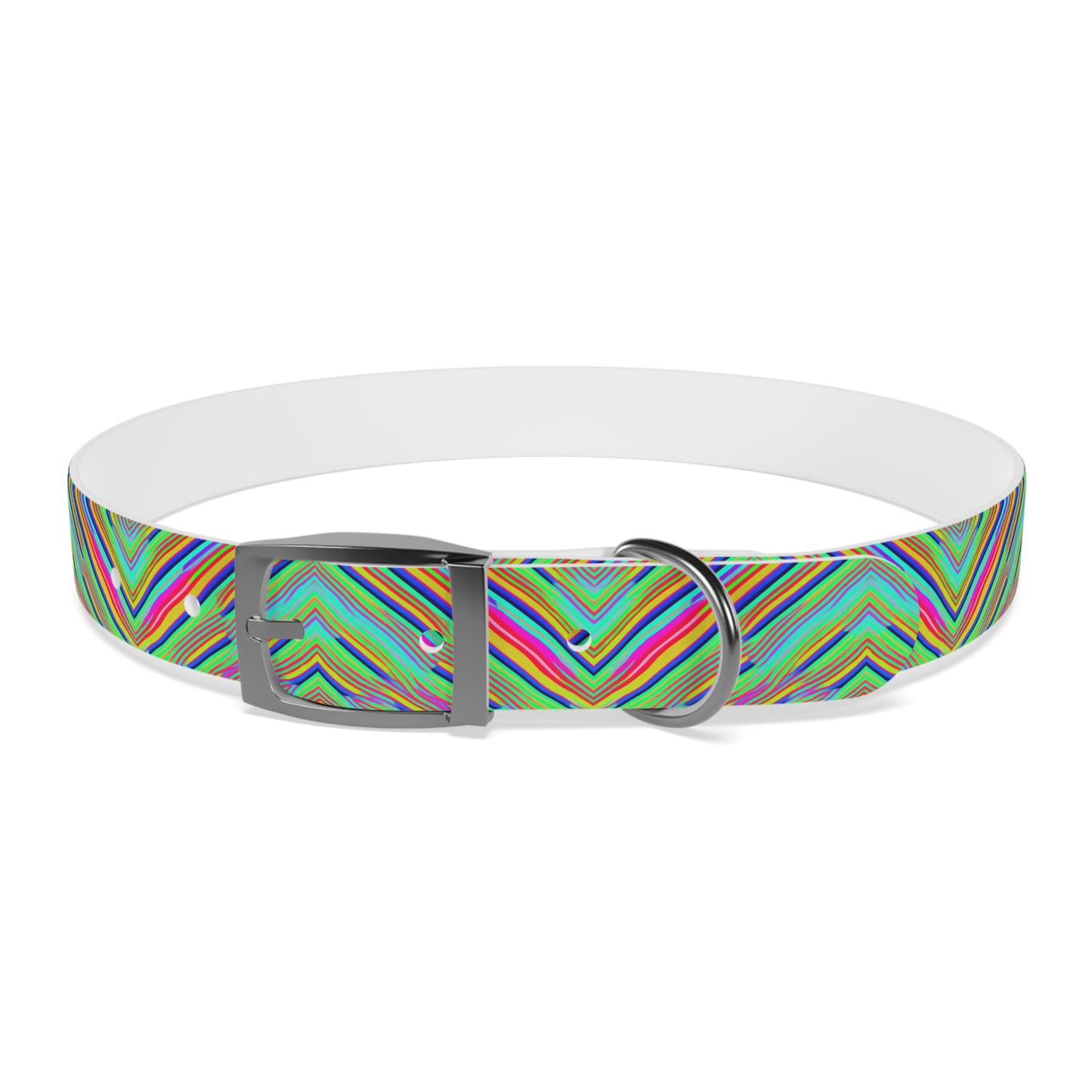 Neon Edges Dog Collar