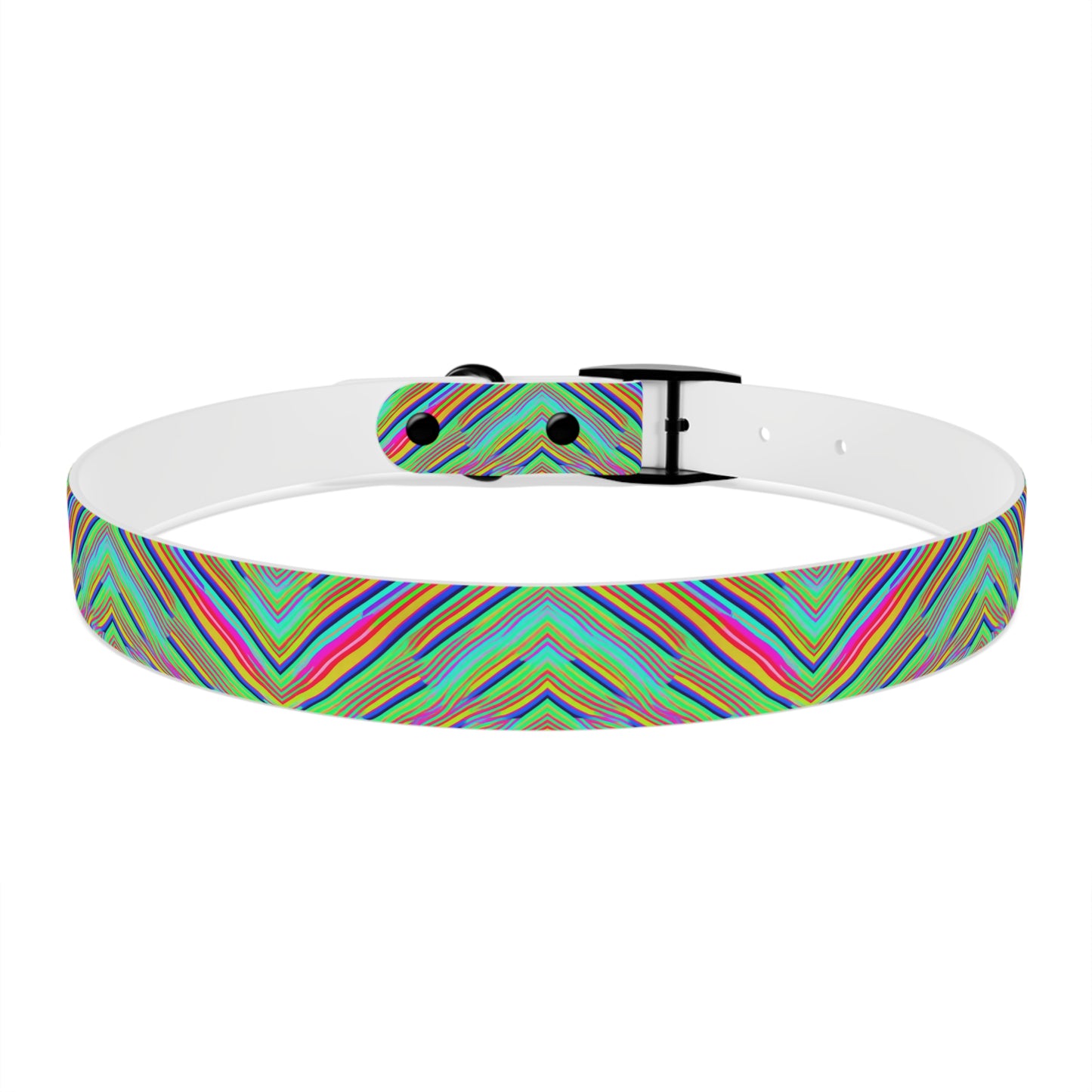 Neon Edges Dog Collar