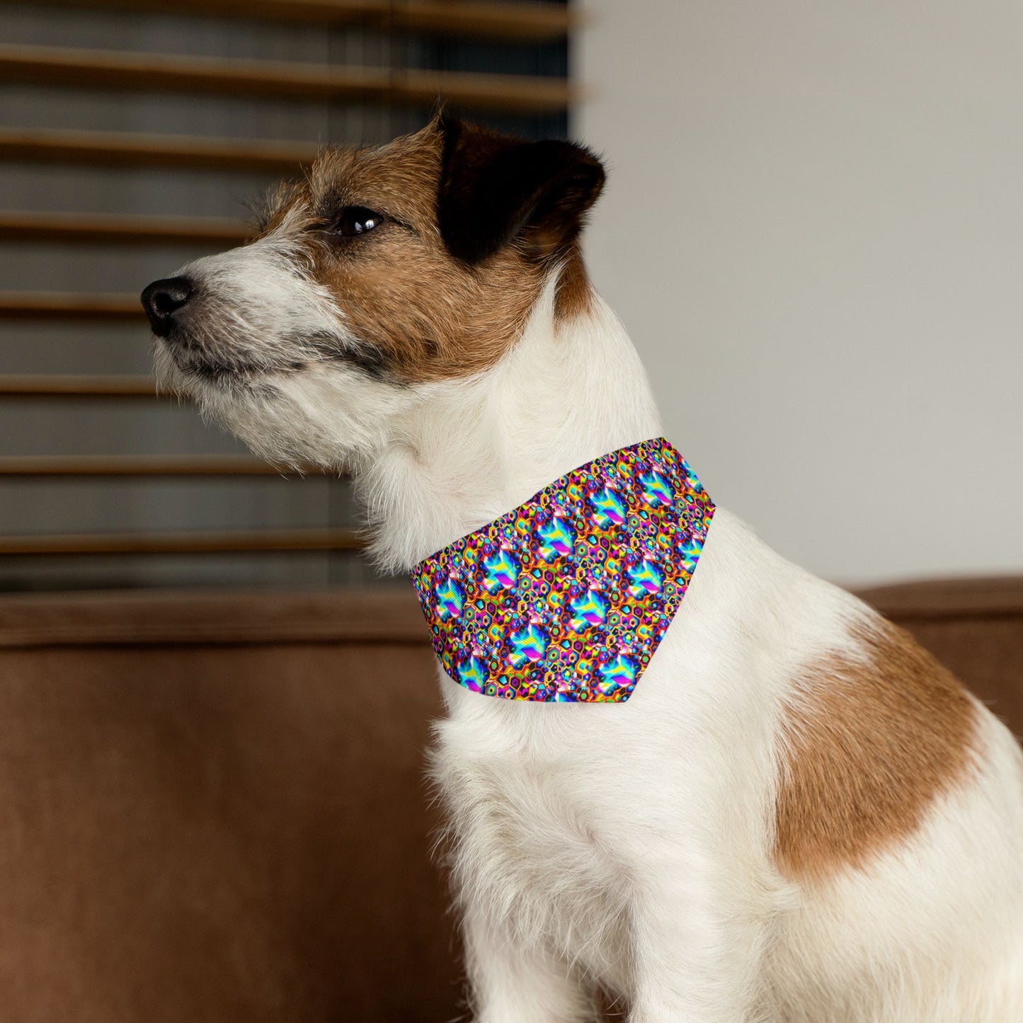 Cosmic Cascade Pet Bandana Collar