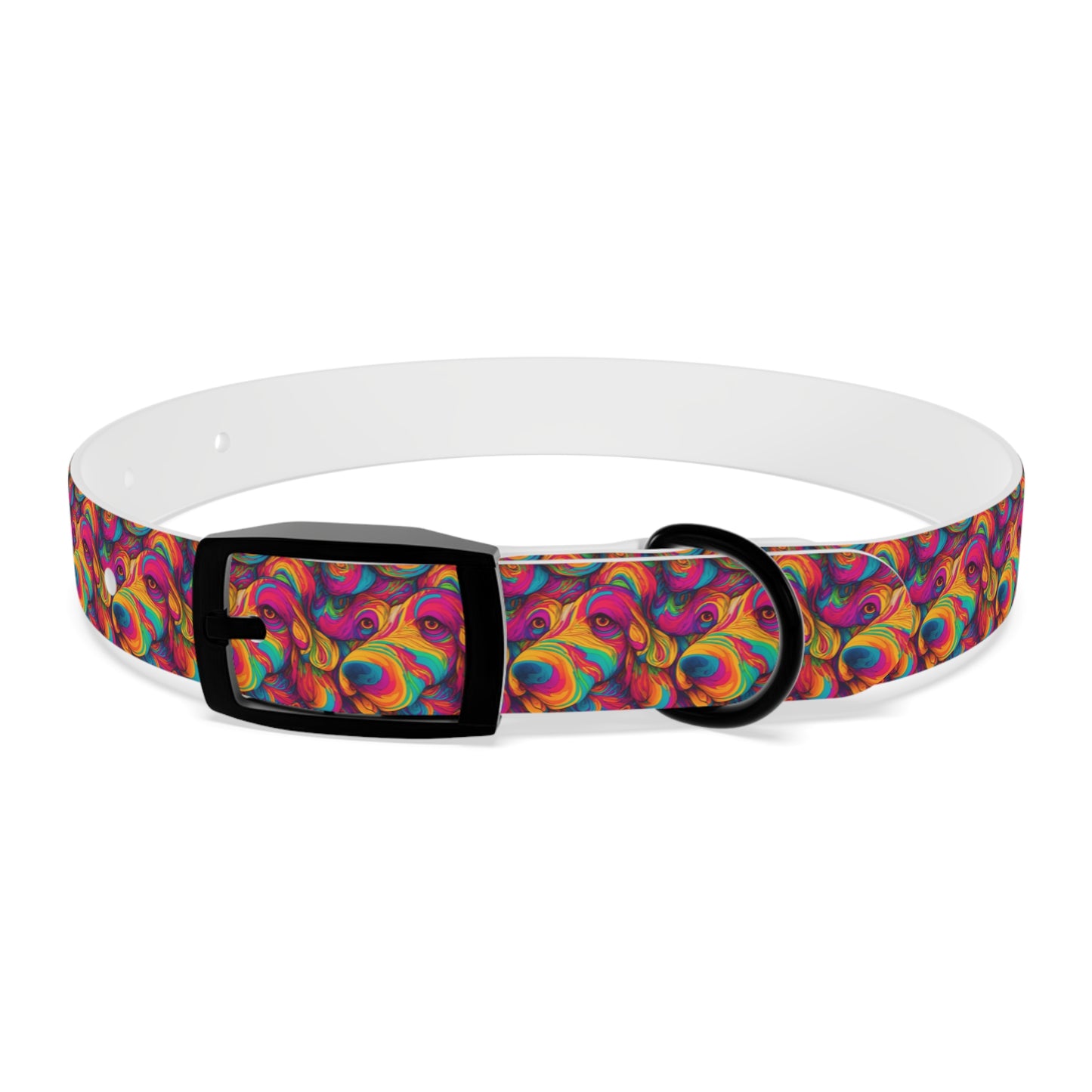 Abstract Woof Dog Collar