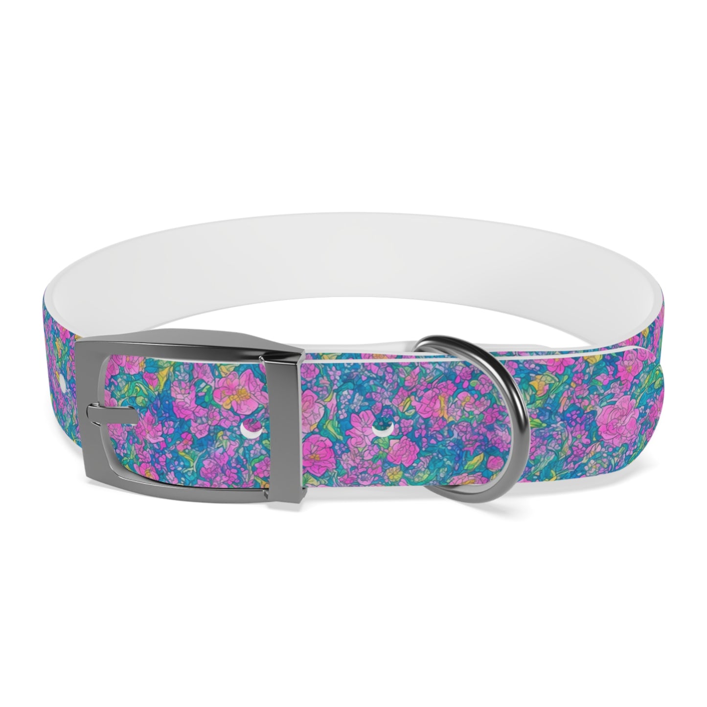 Rainbow Reflections Dog Collar