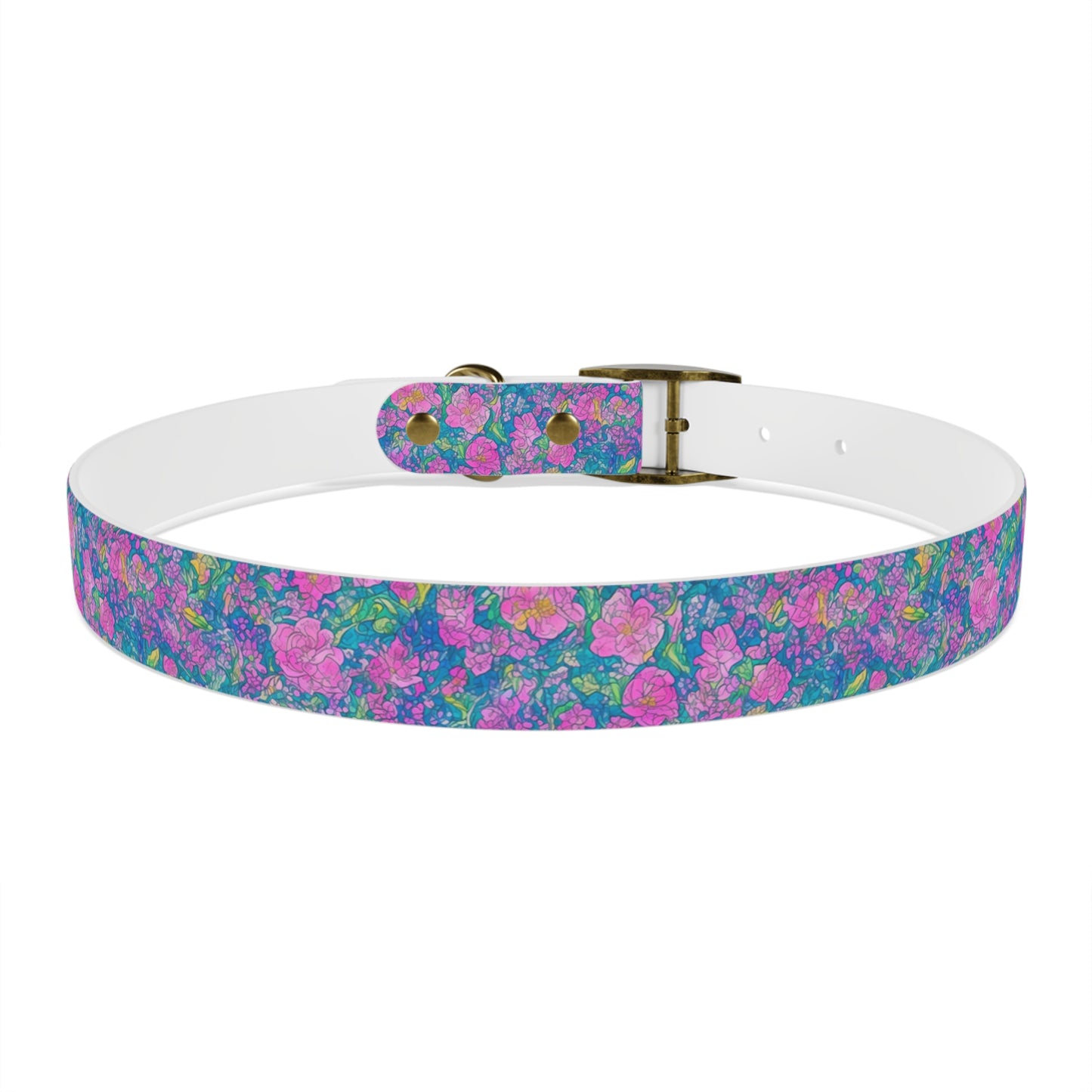 Rainbow Reflections Dog Collar