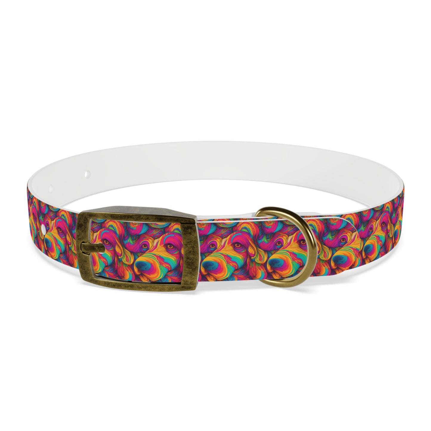 Abstract Woof Dog Collar