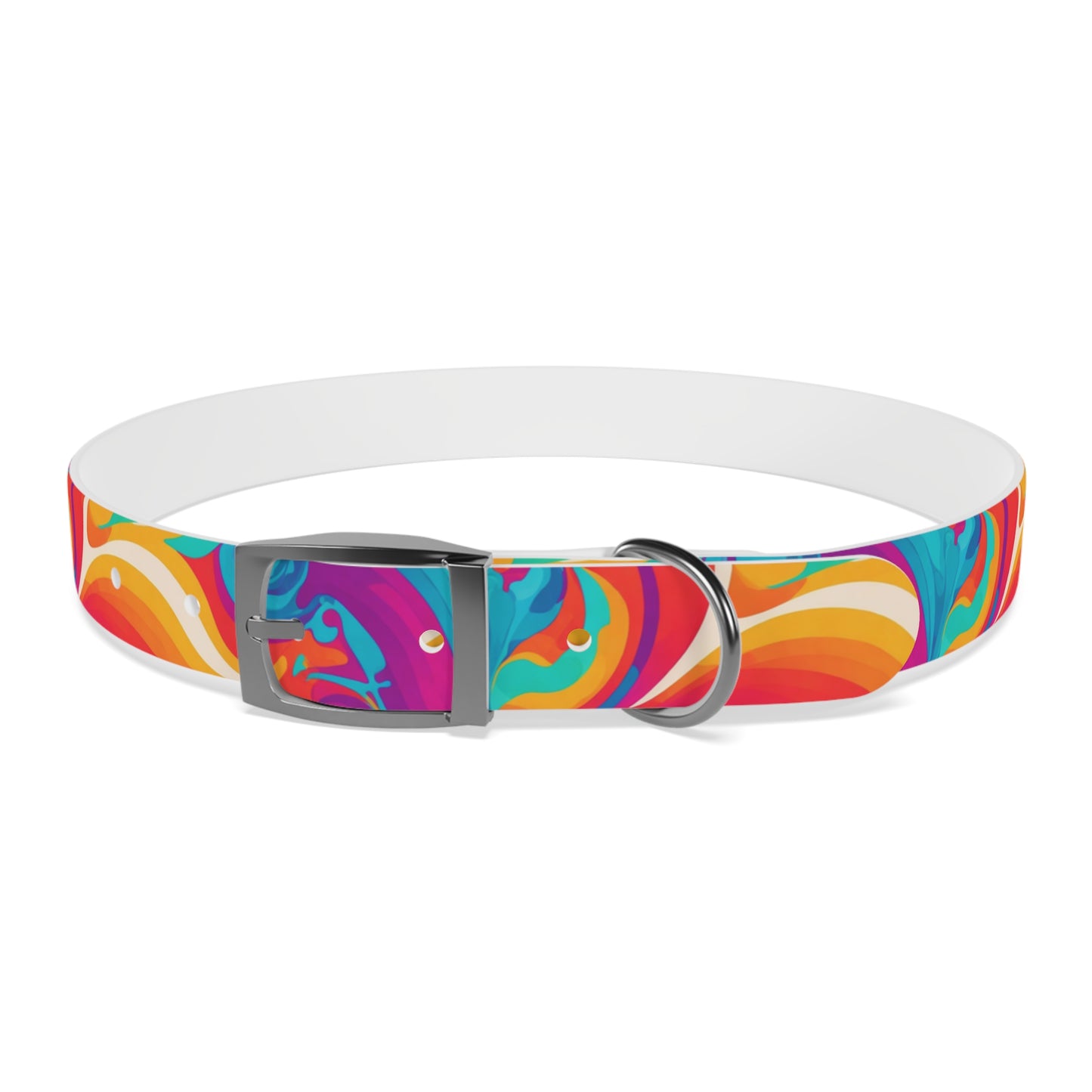 Rainbow Ripple Dog Collar