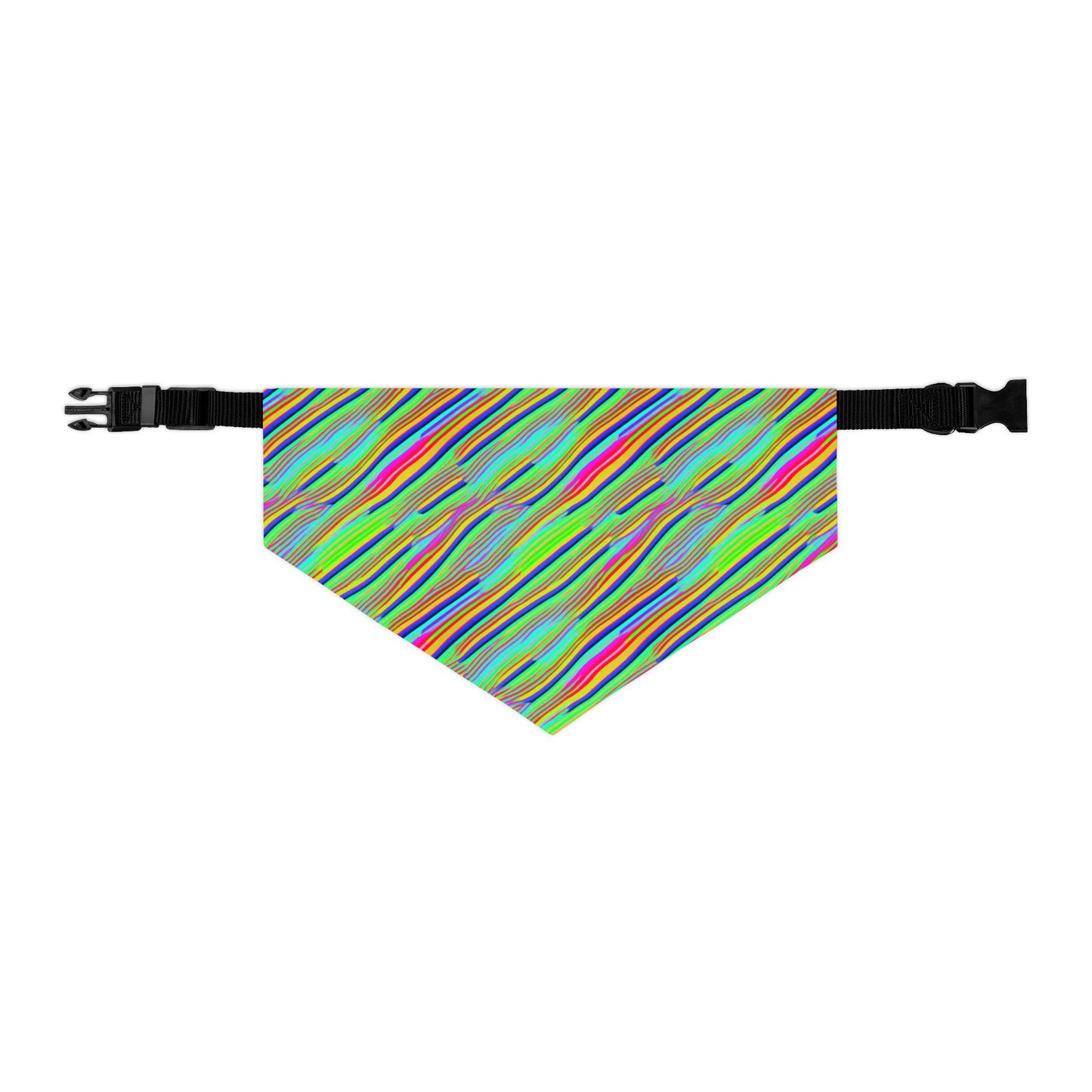 Neon Edges Pet Bandana Collar