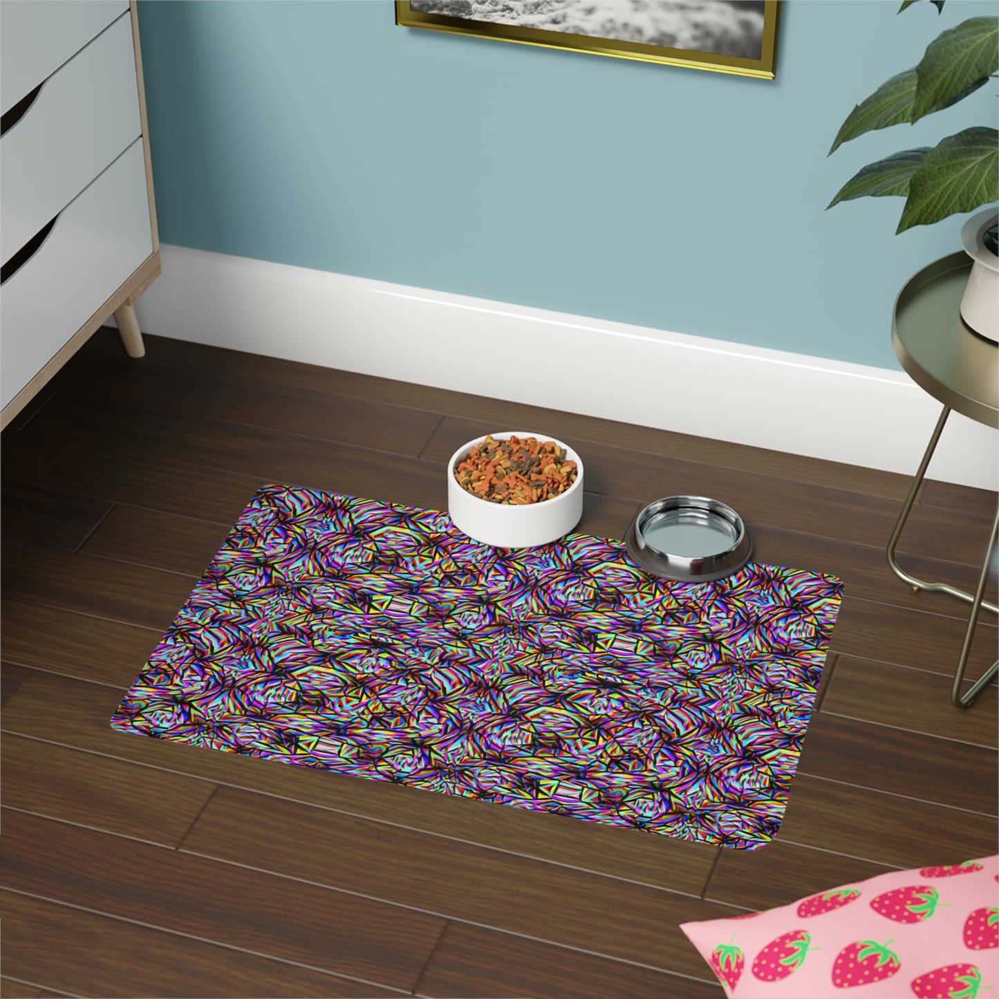 Mind Melt Patterns Pet Food Mat (12x18)