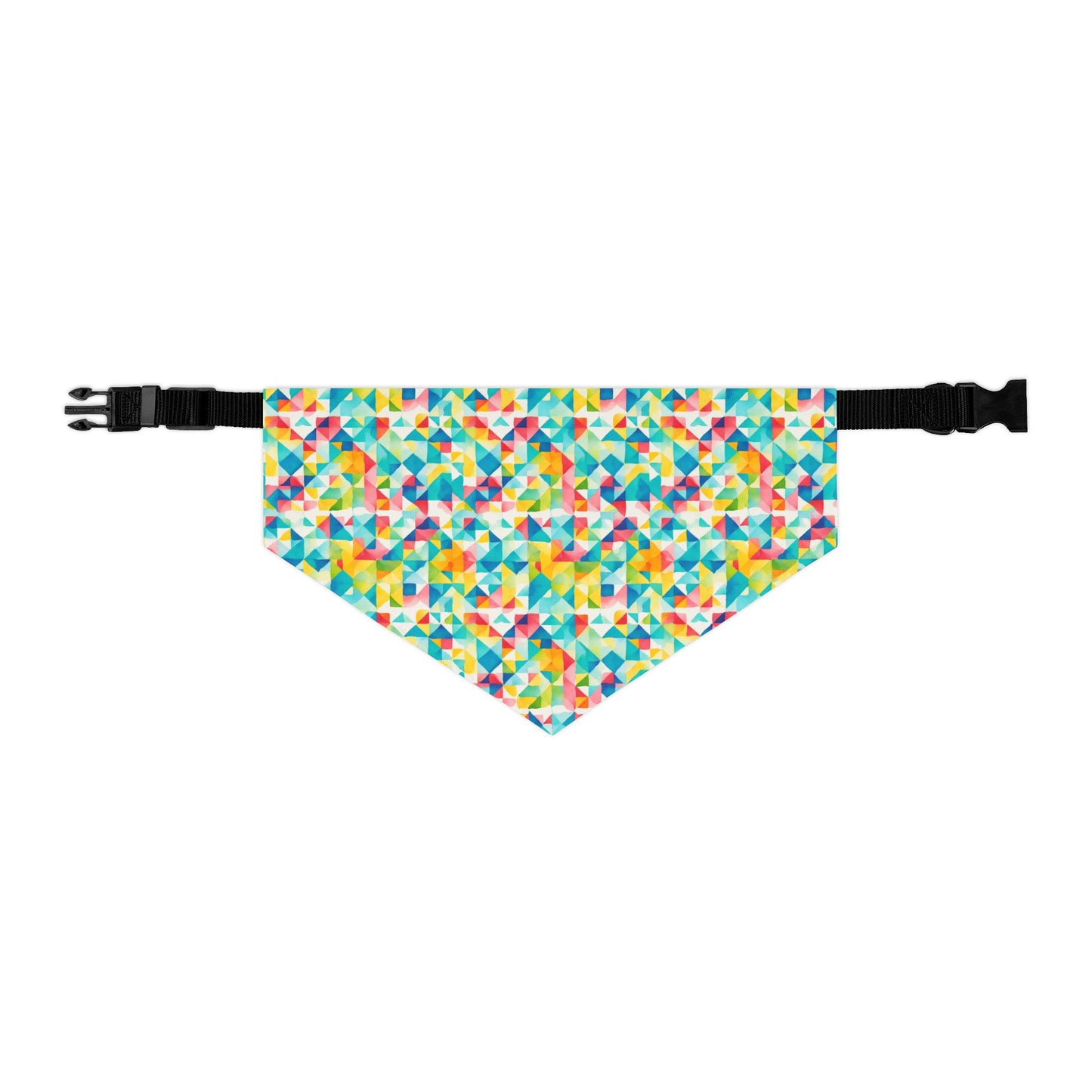 Mosaic Mirage Pet Bandana Collar