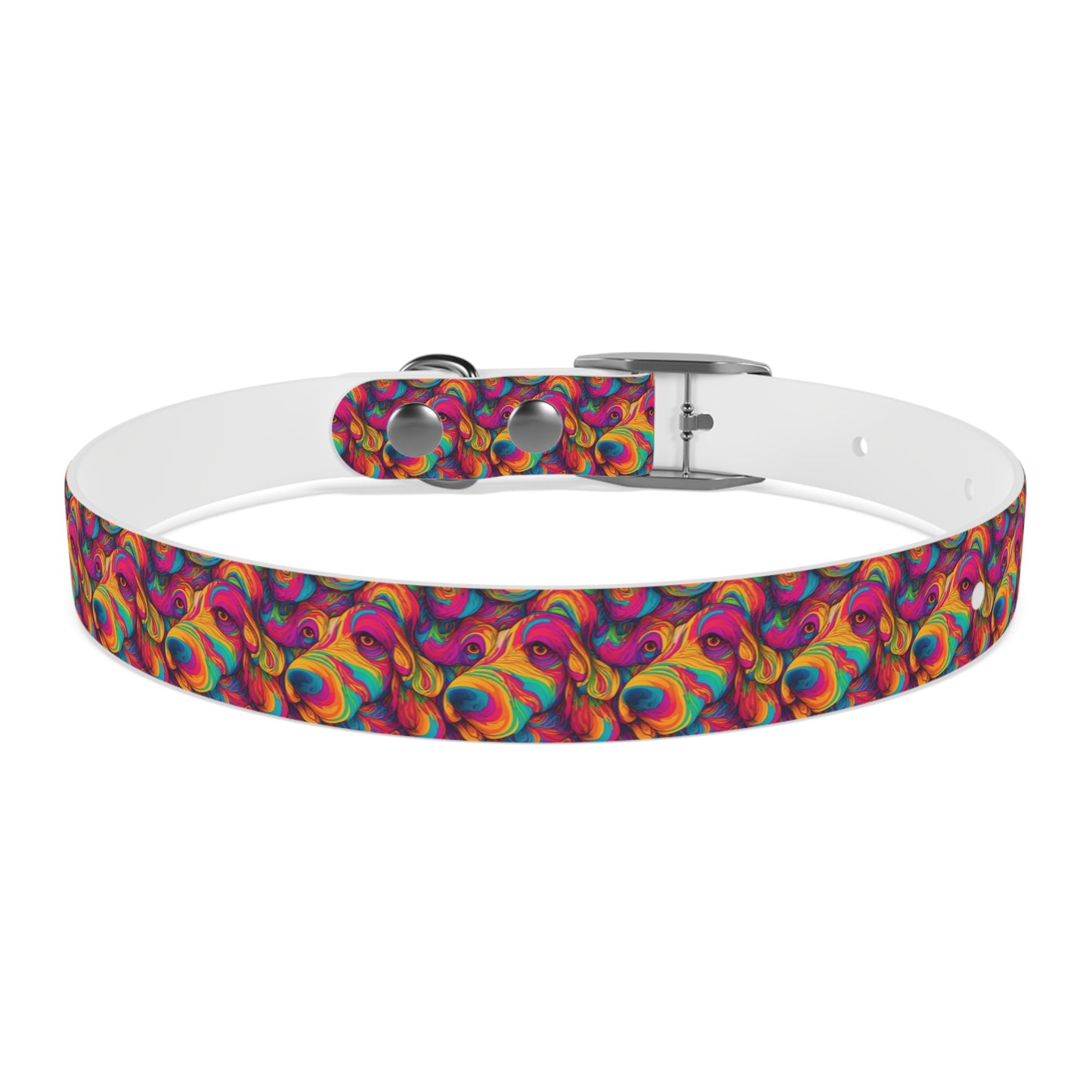 Abstract Woof Dog Collar