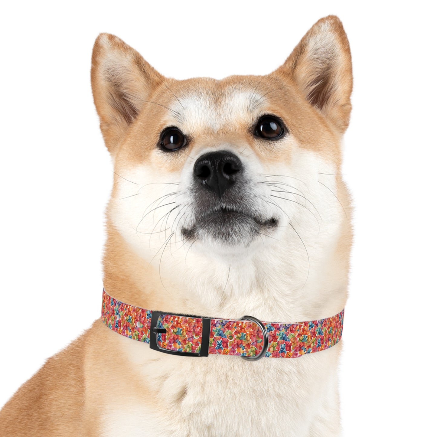 Gummy Bear Watercolor Pattern Dog Collar