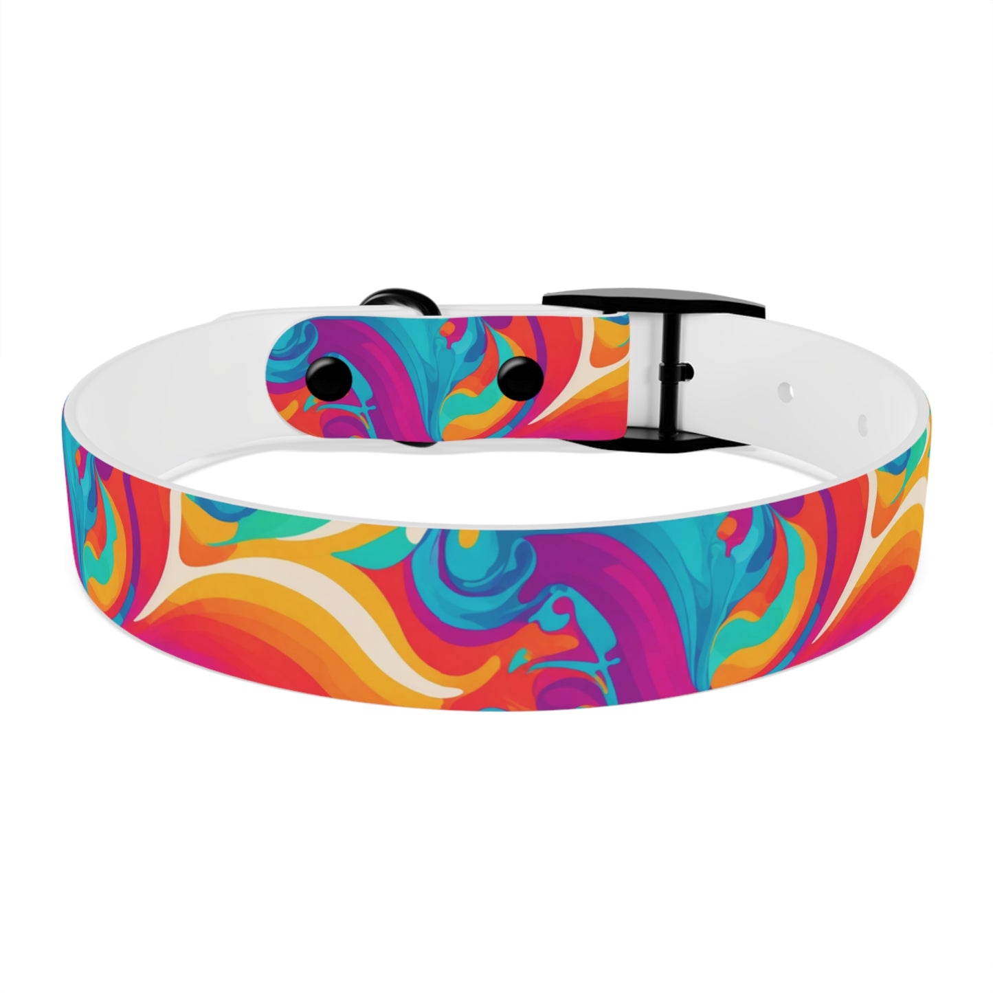 Rainbow Ripple Dog Collar