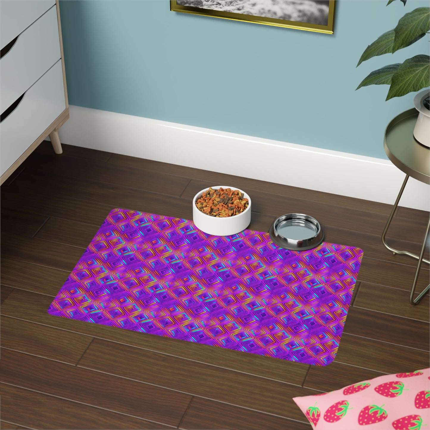 Color Gems Pet Food Mat (12x18)